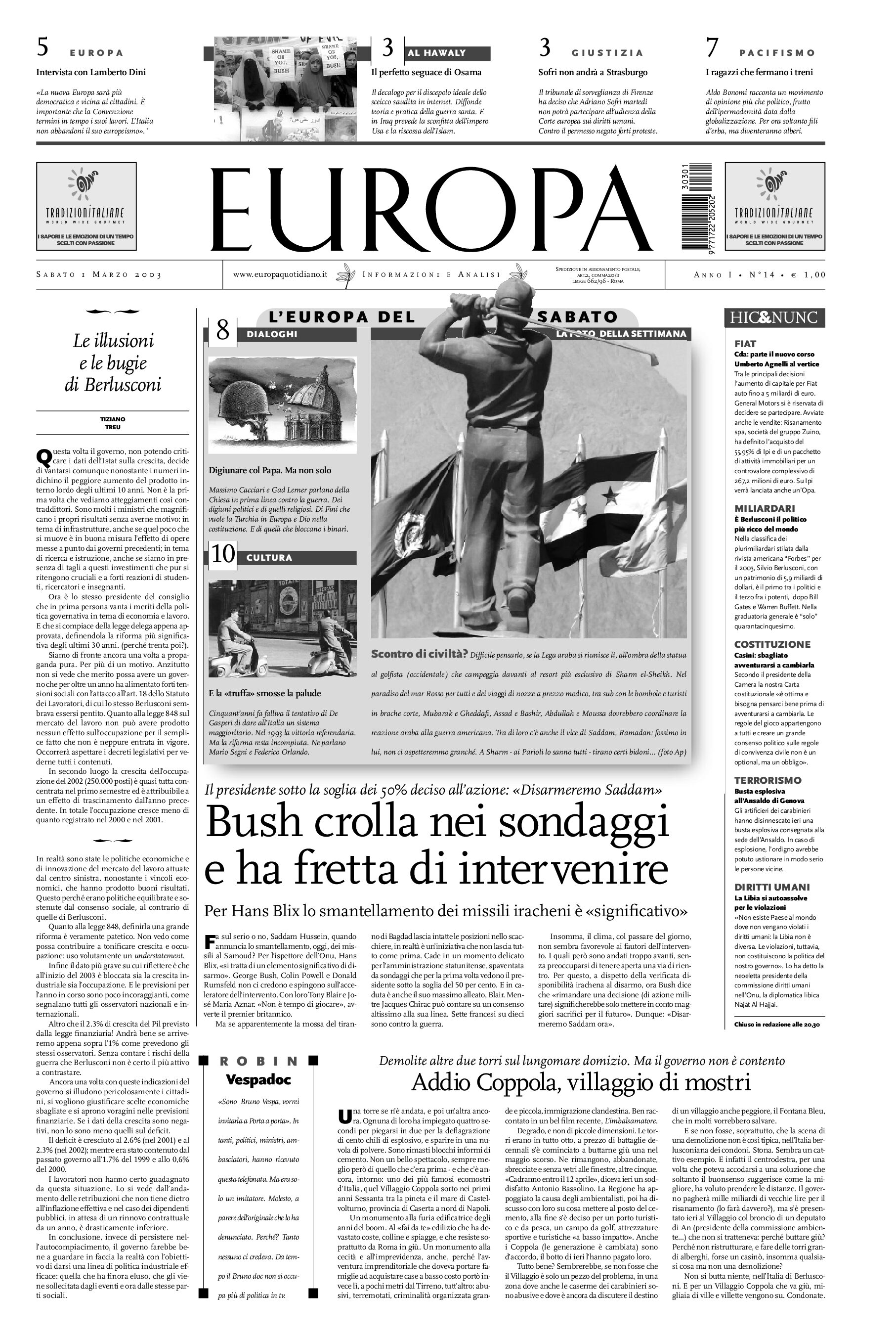 1° marzo 2003