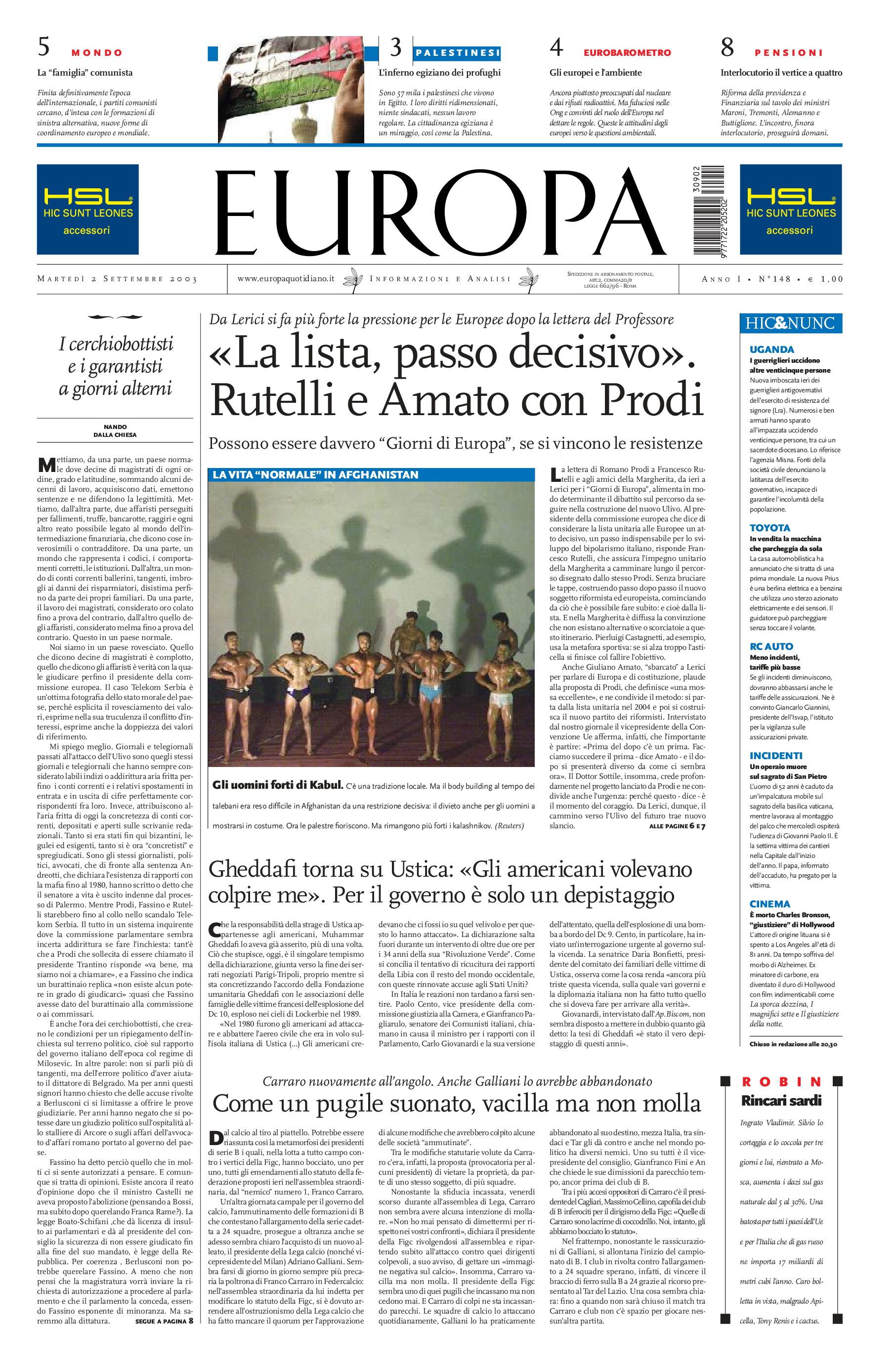 2 settembre 2003