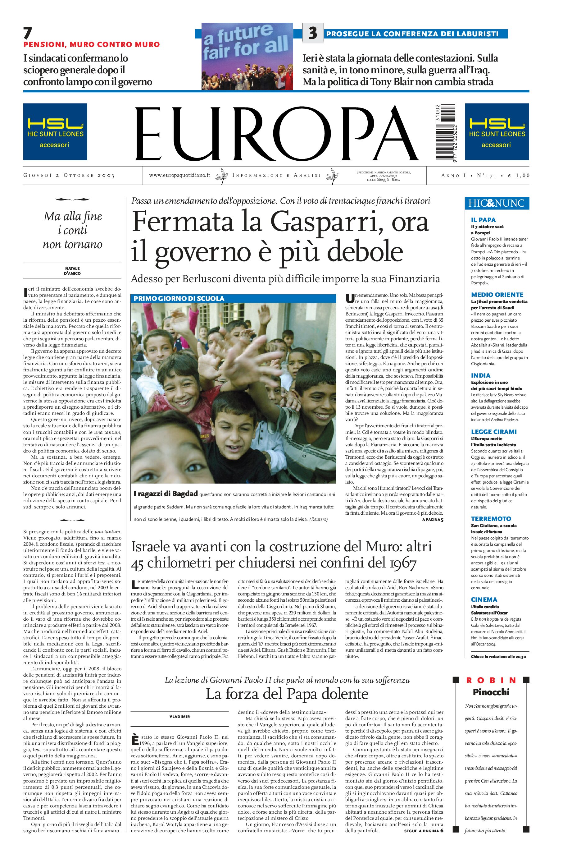 2 ottobre 2003