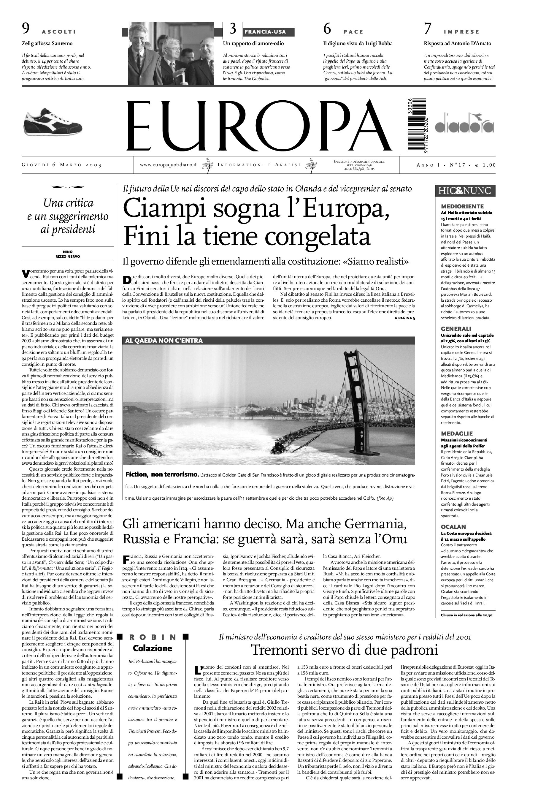 6 marzo 2003