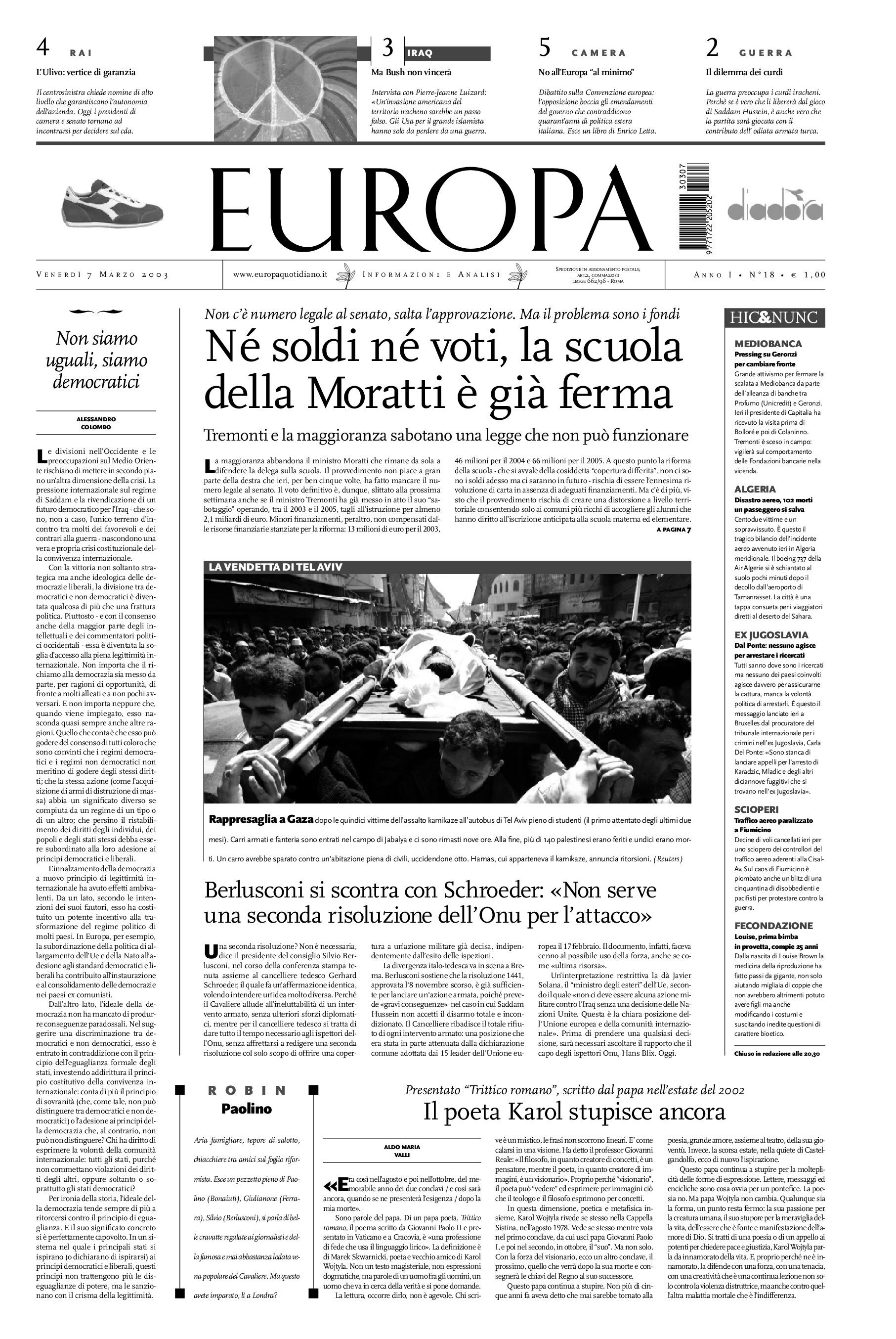 7 marzo 2003