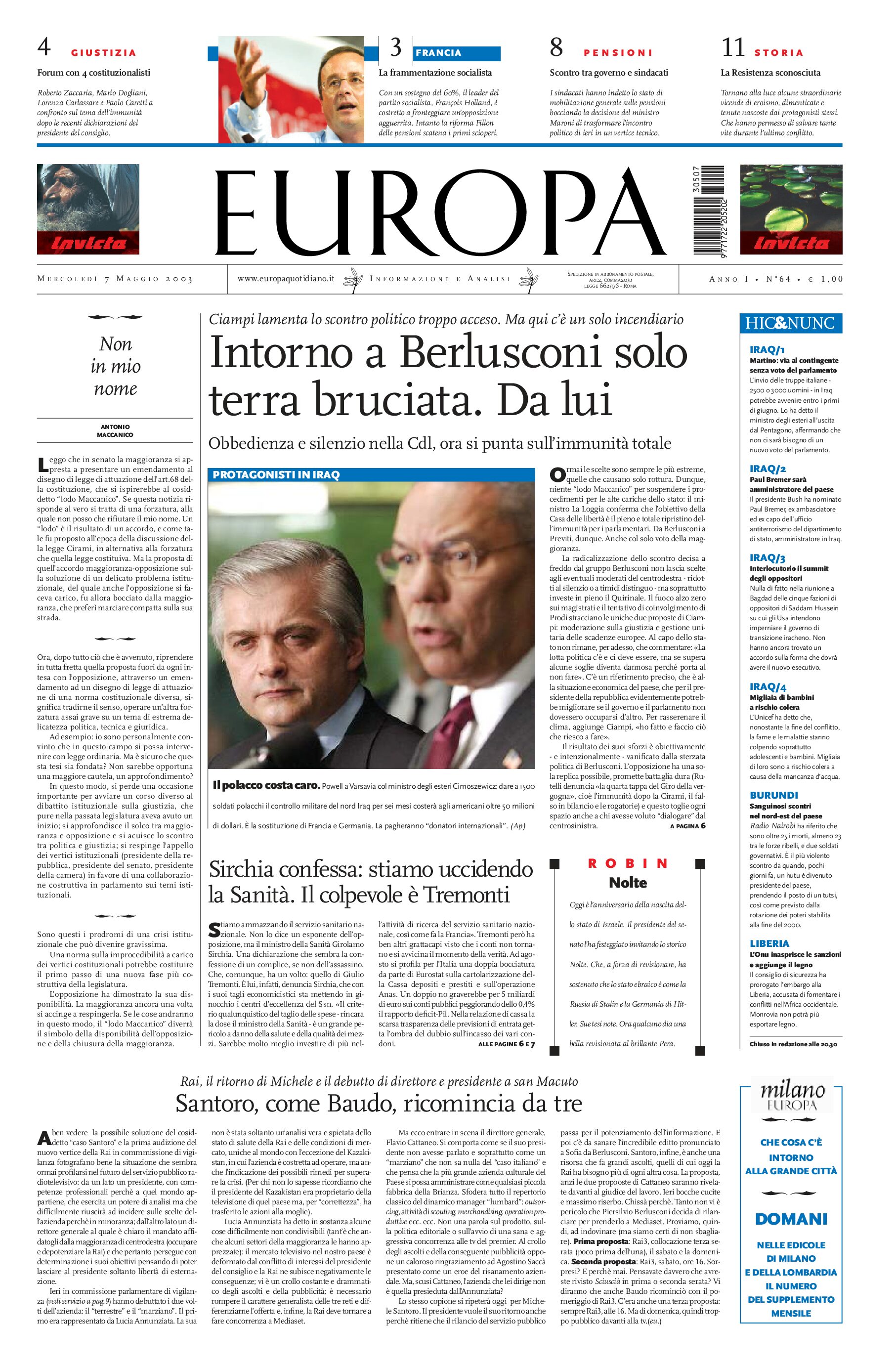 7 maggio 2003