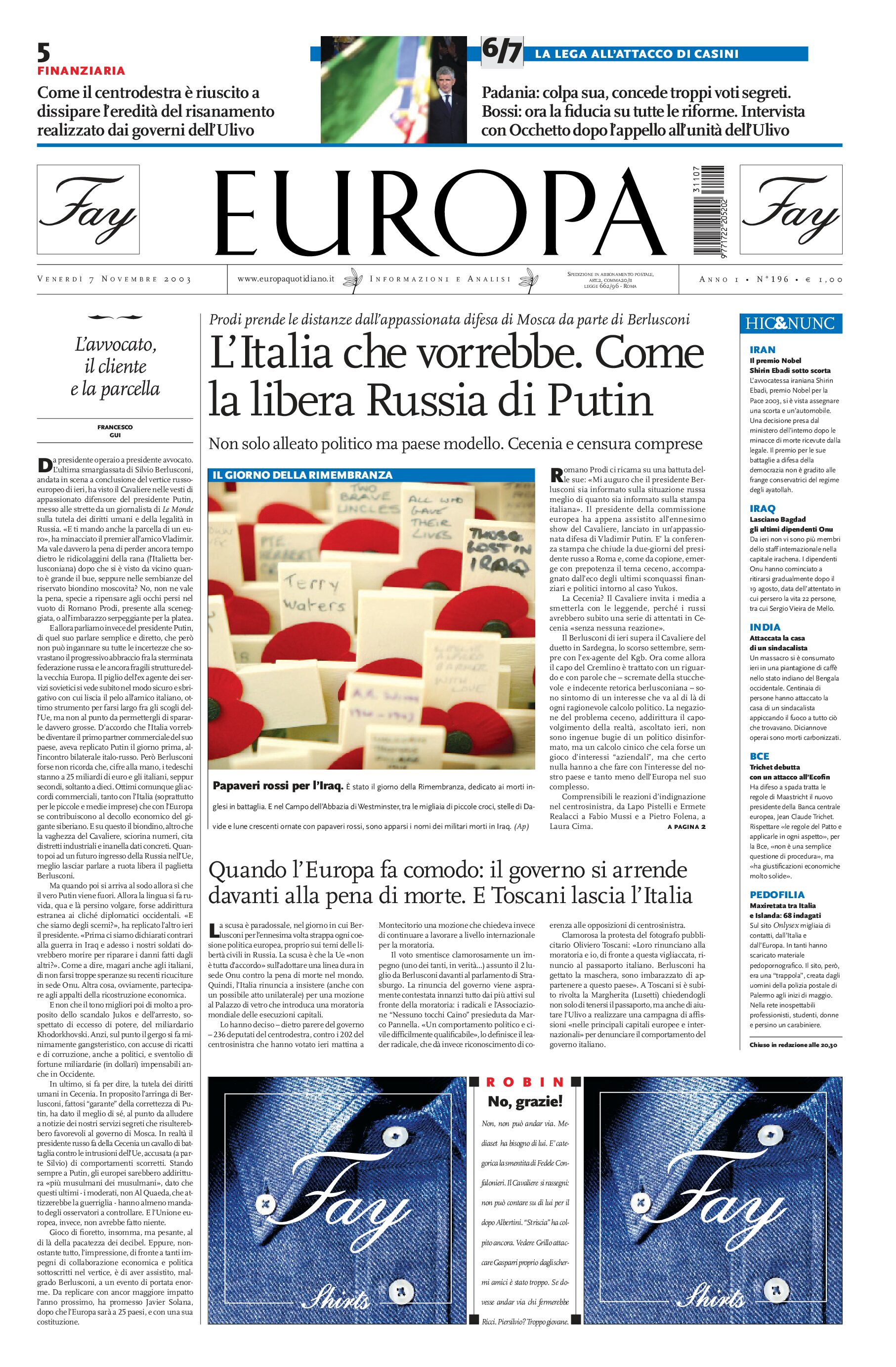 7 novembre 2003