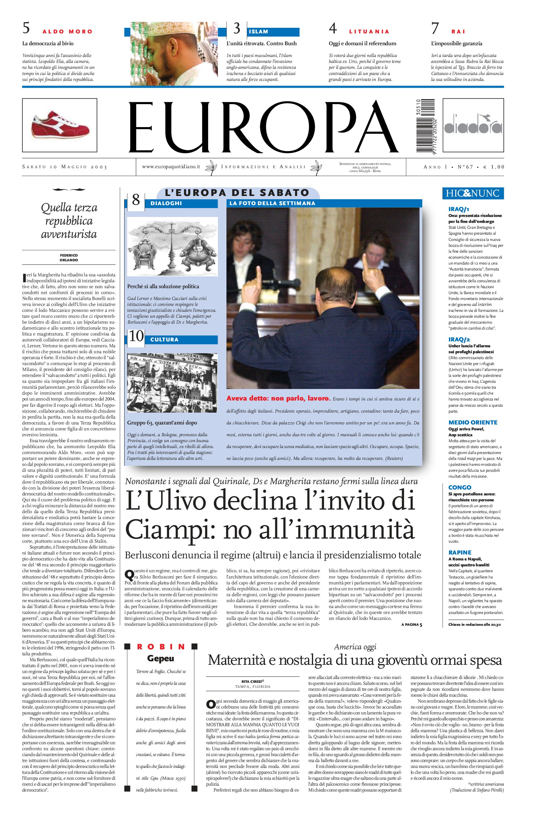 10 maggio 2003