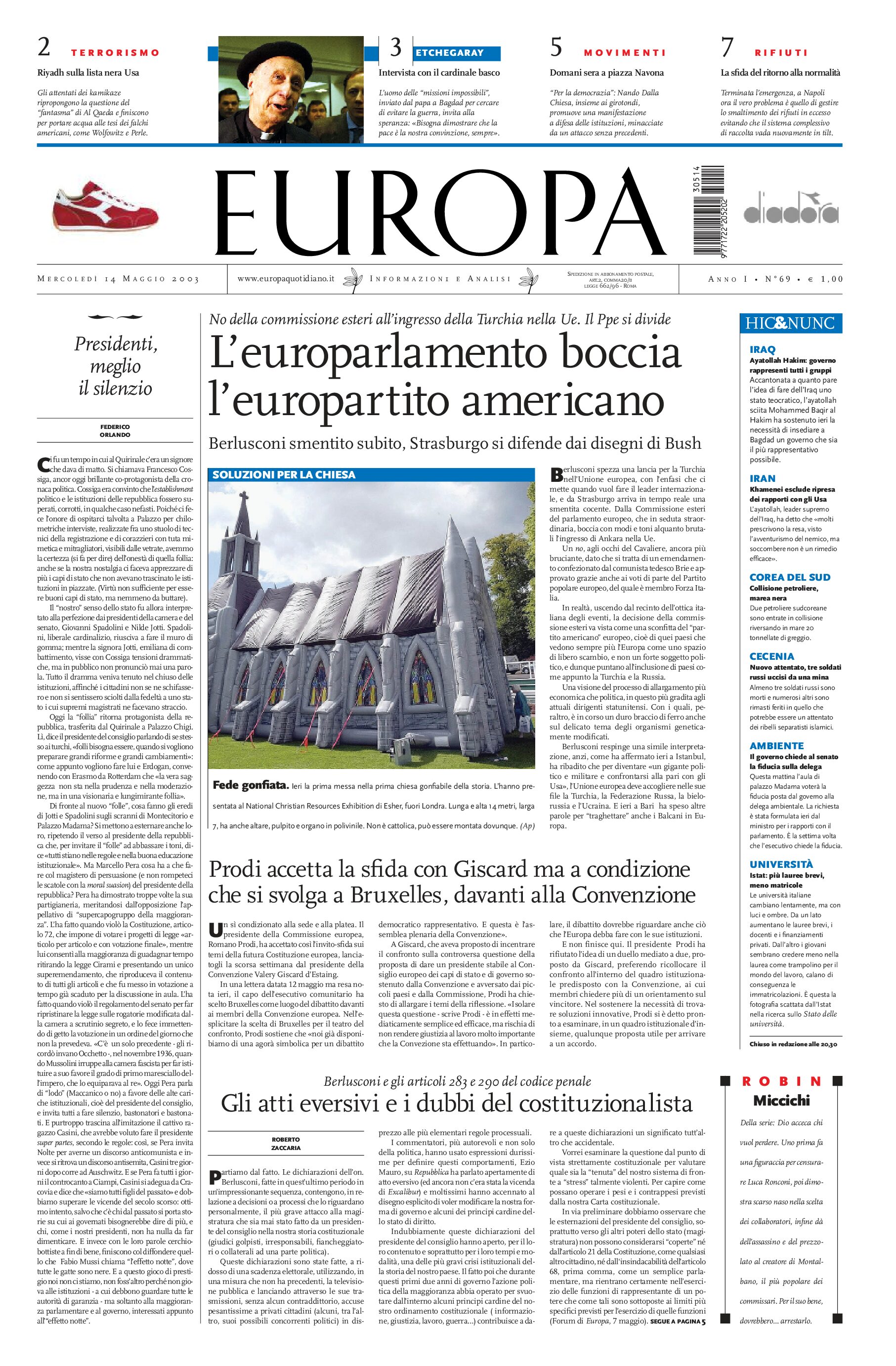 14 maggio 2003