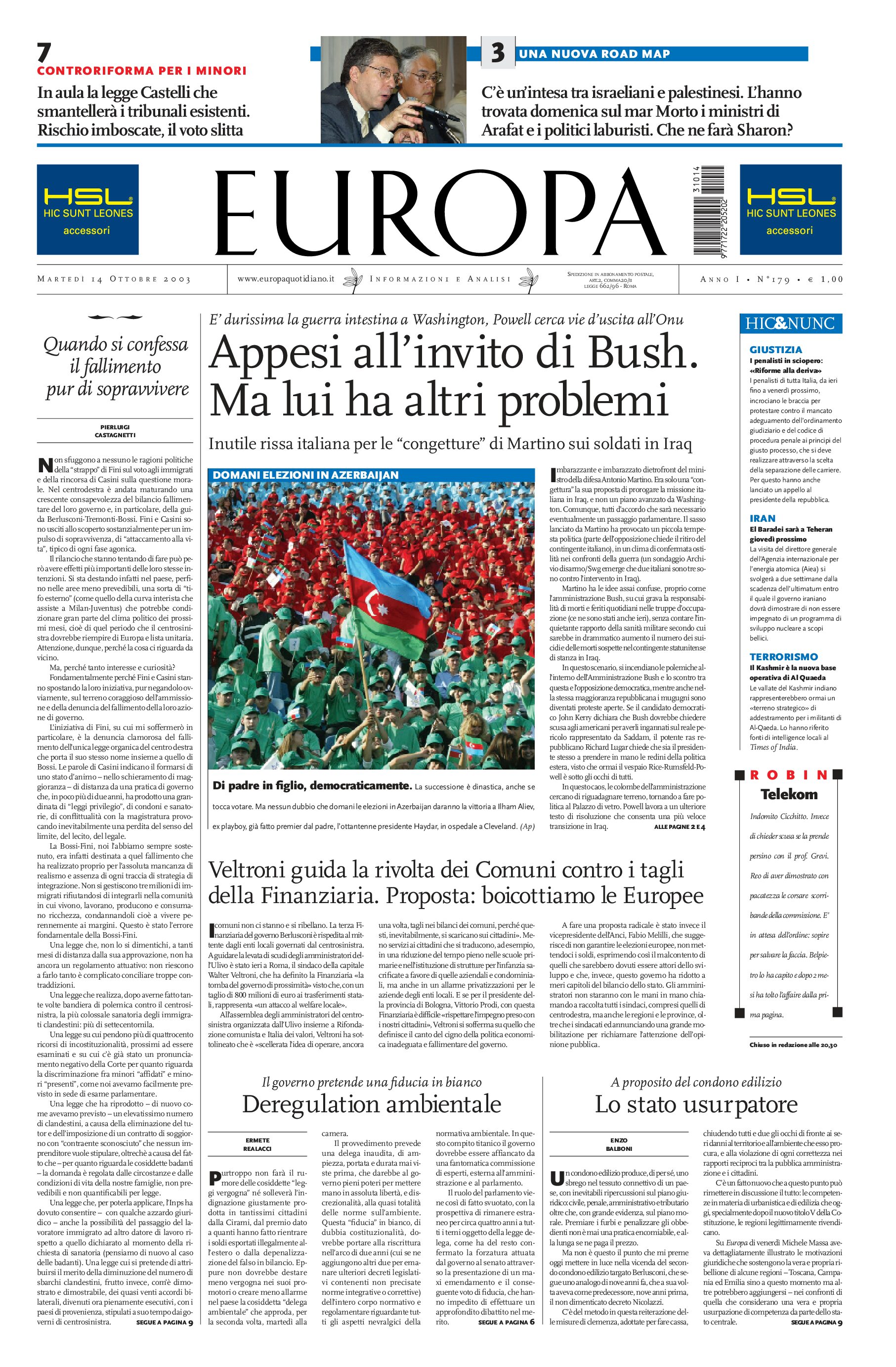 14 ottobre 2003