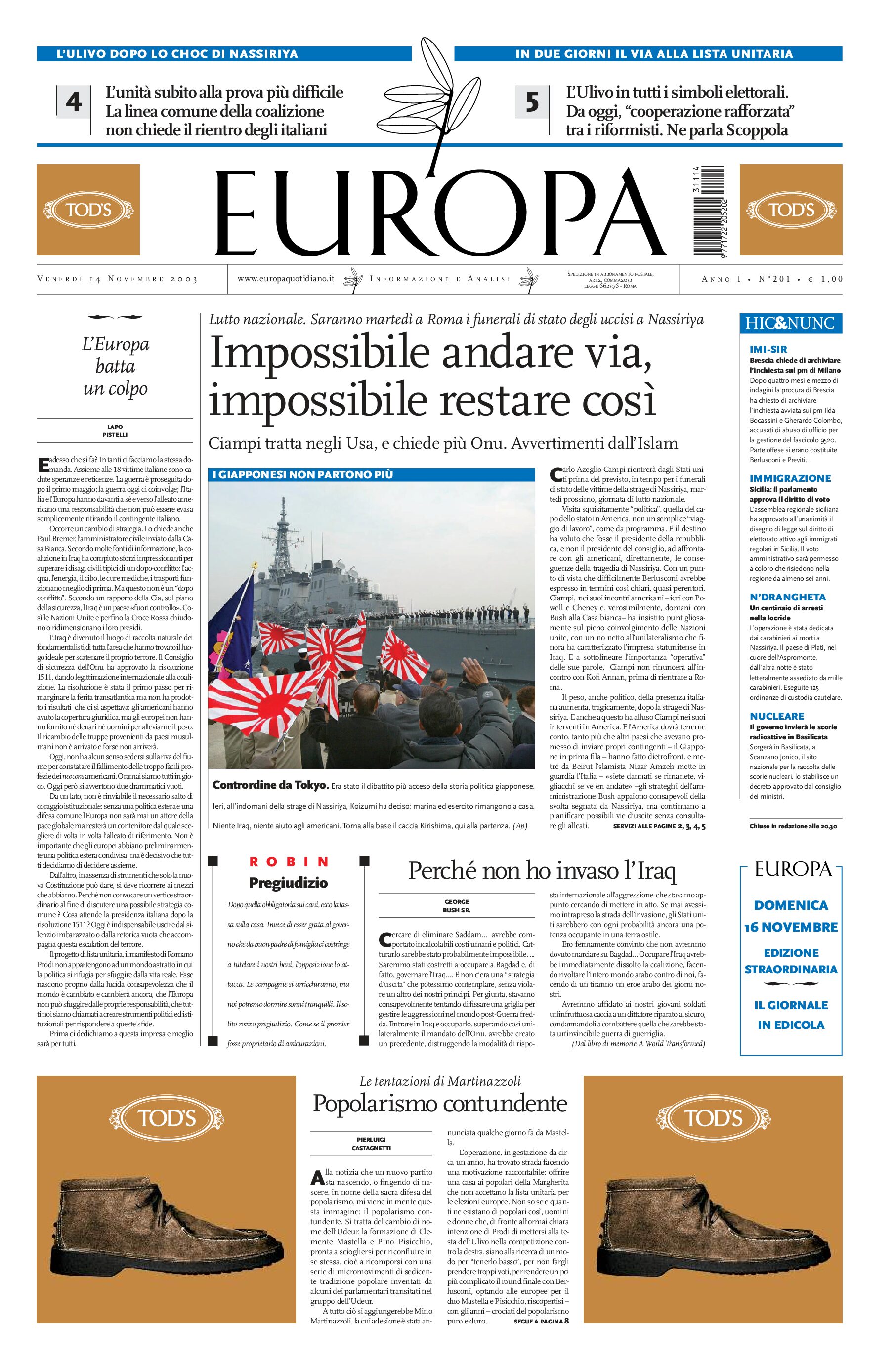14 novembre 2003