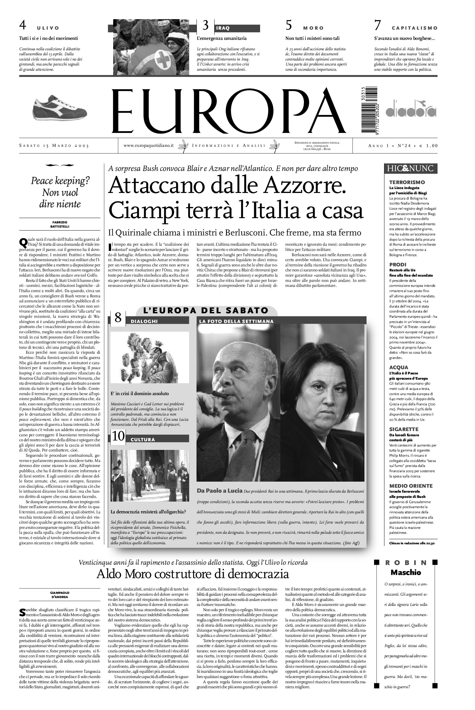 15 marzo 2003
