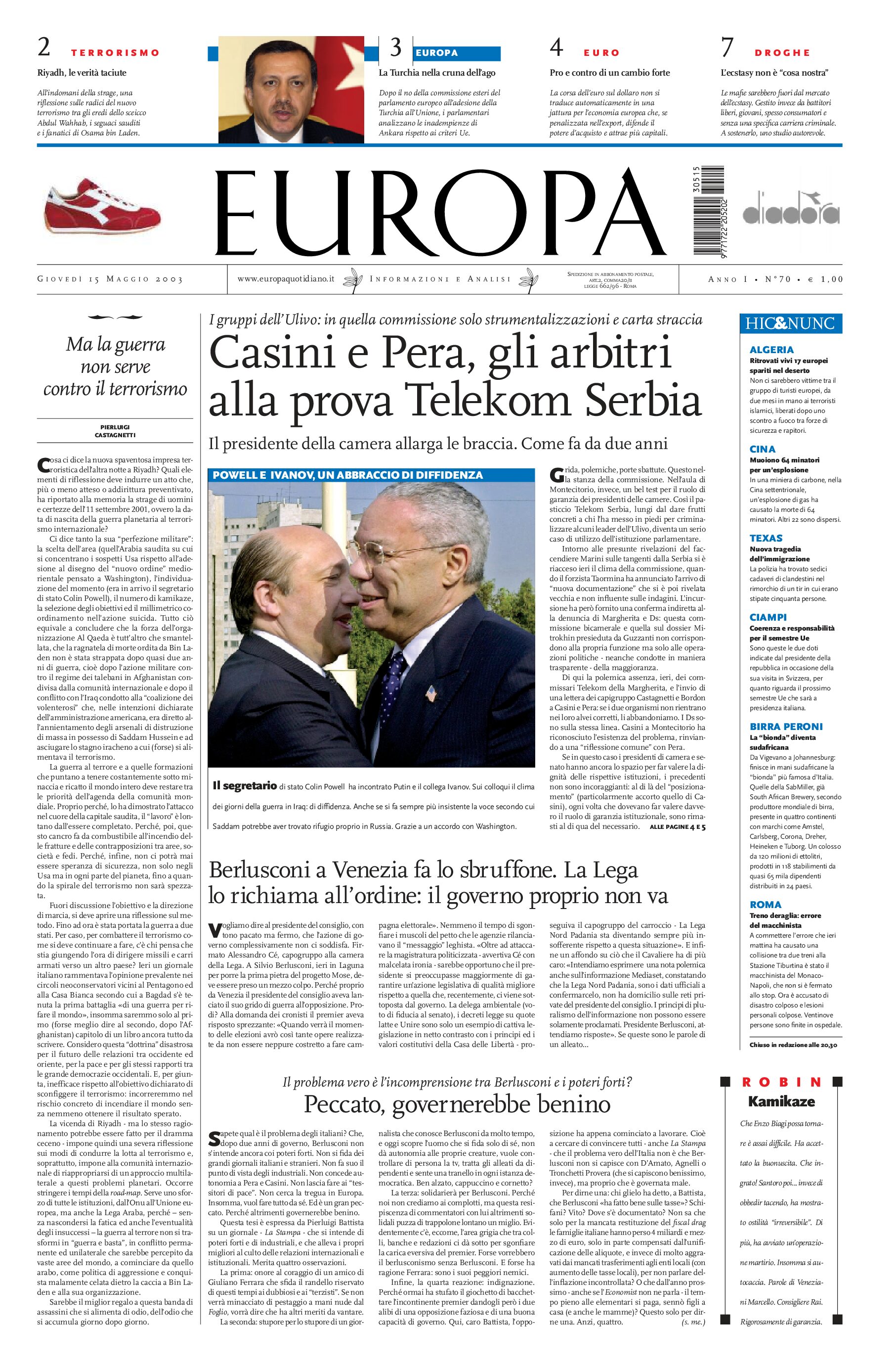 15 maggio 2003