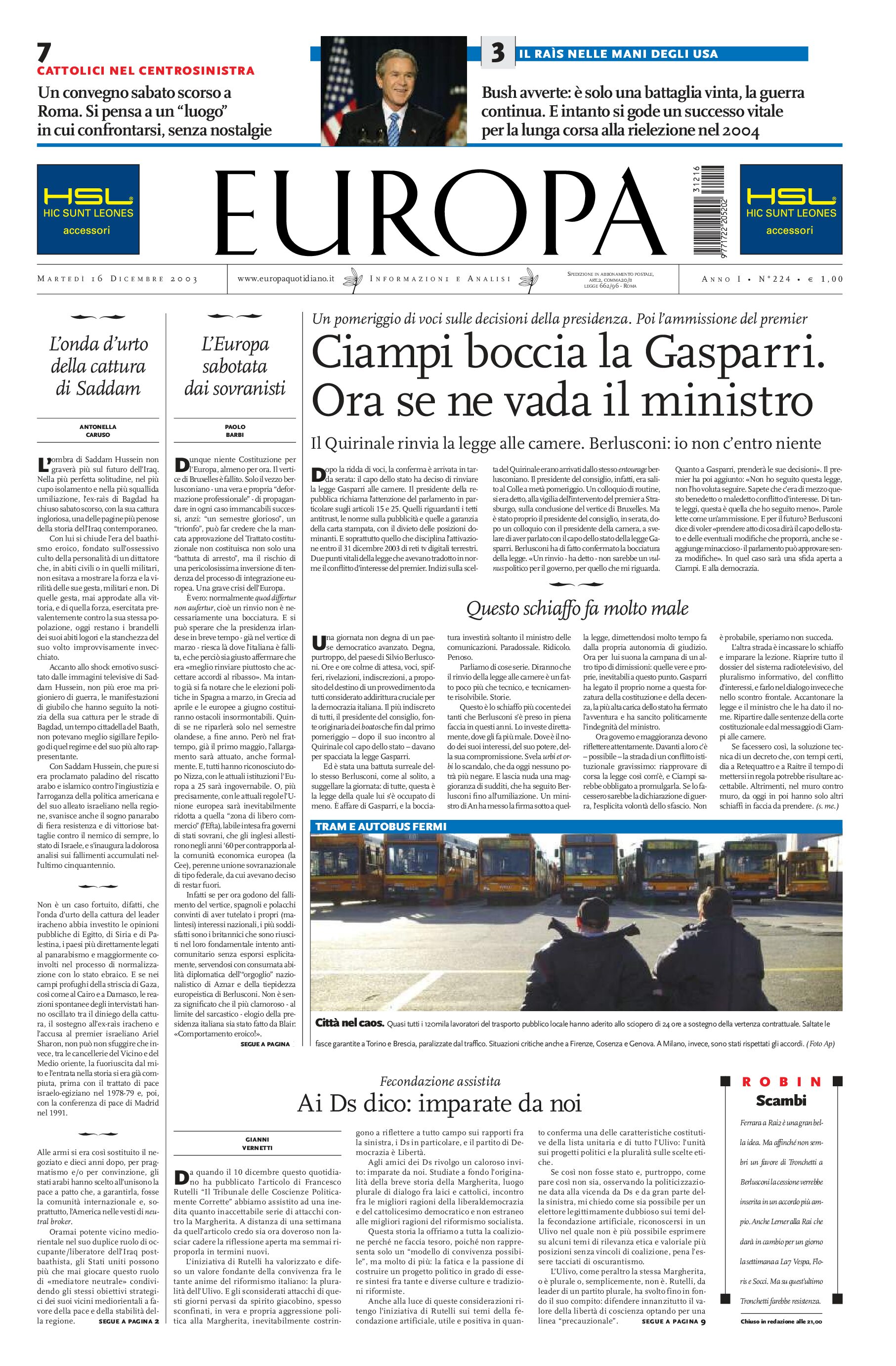 16 dicembre 2003