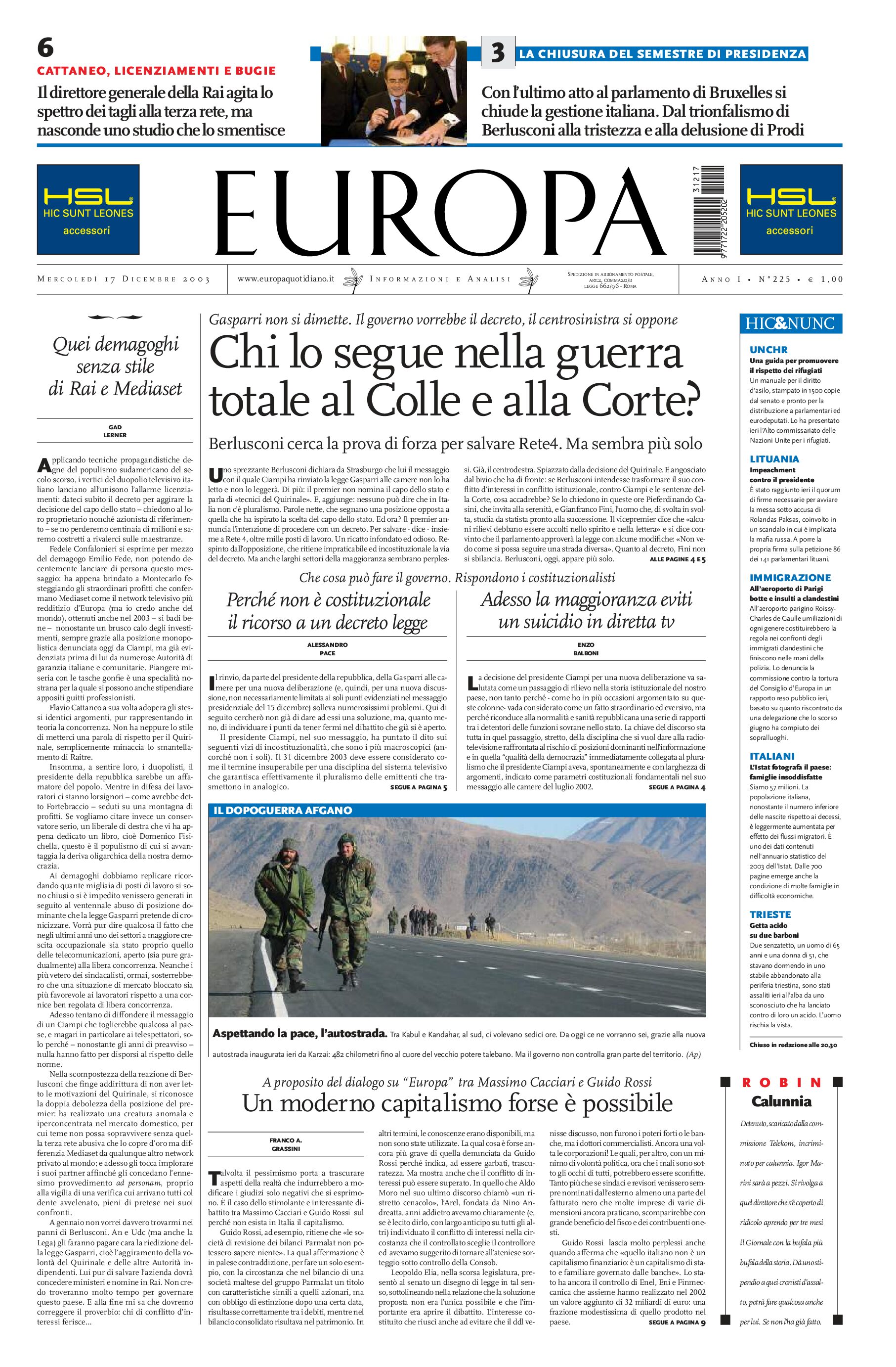 17 dicembre 2003