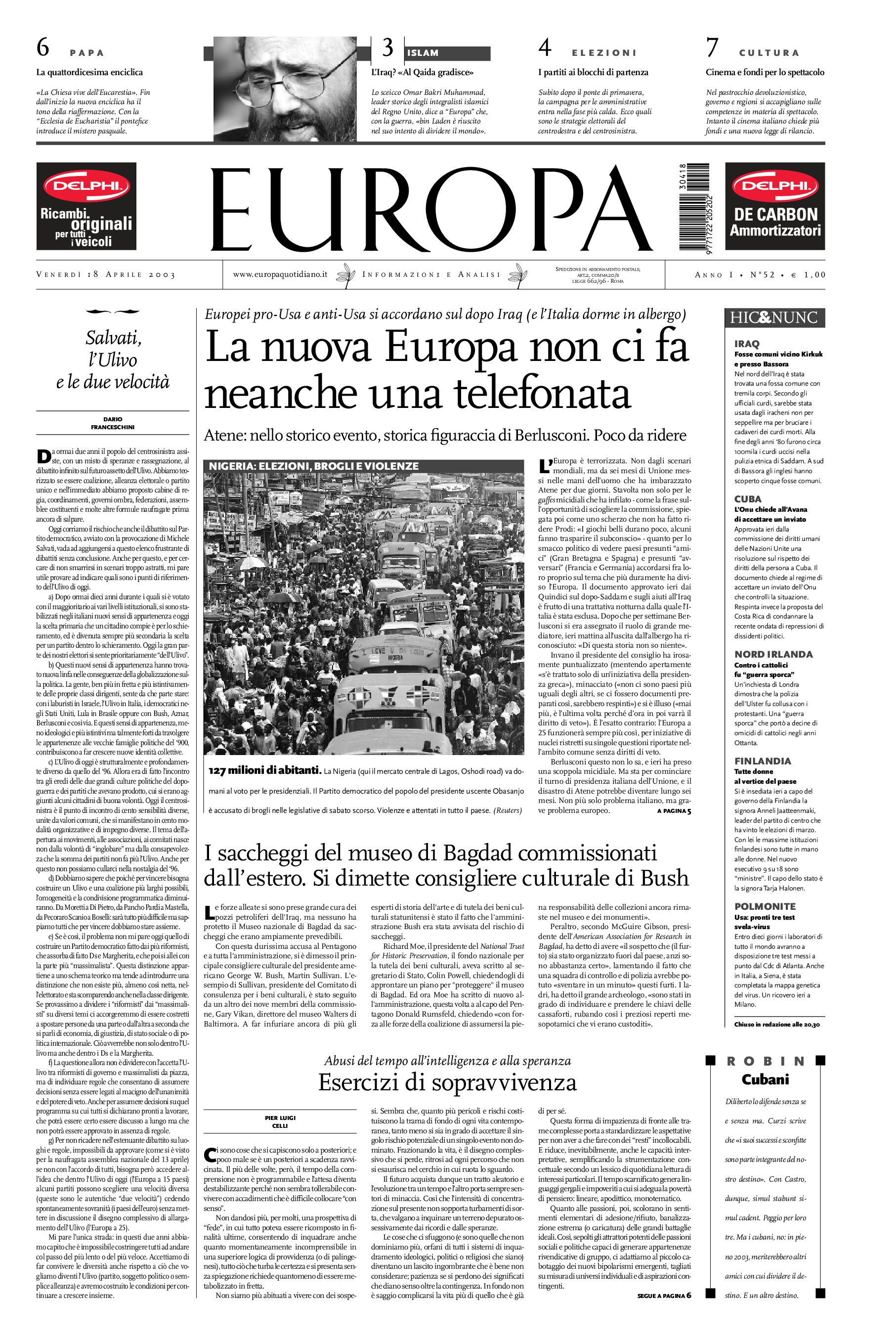 18 aprile 2003