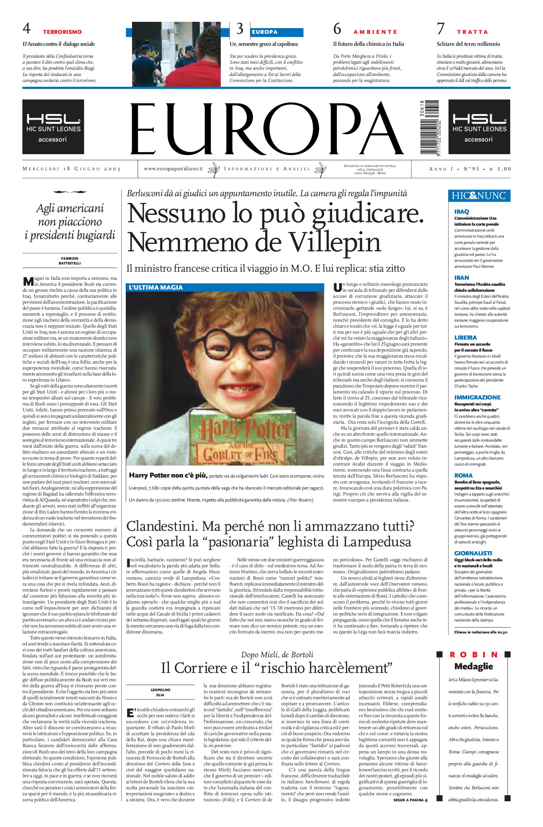 18 giugno 2003