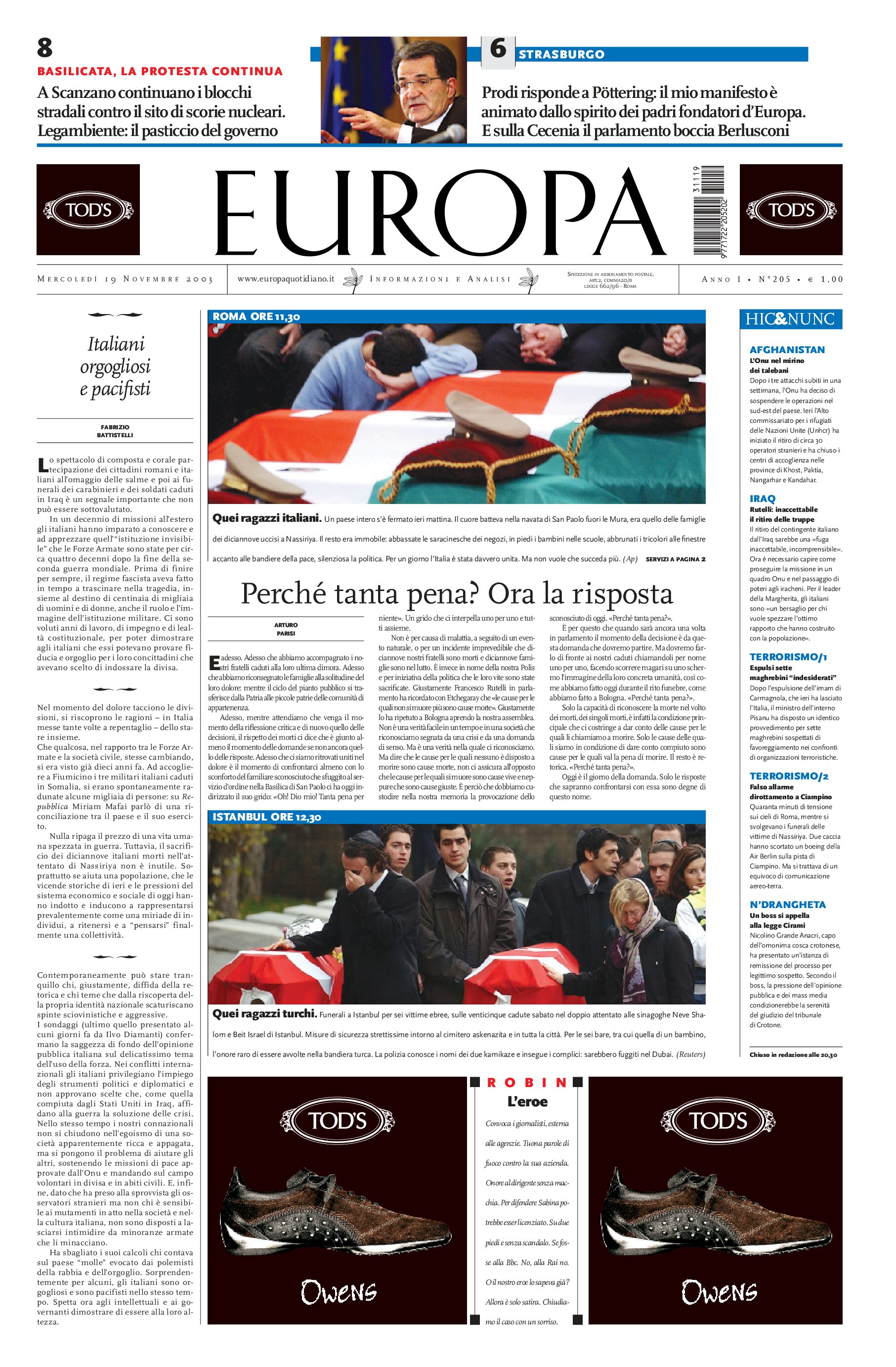 19 novembre 2003