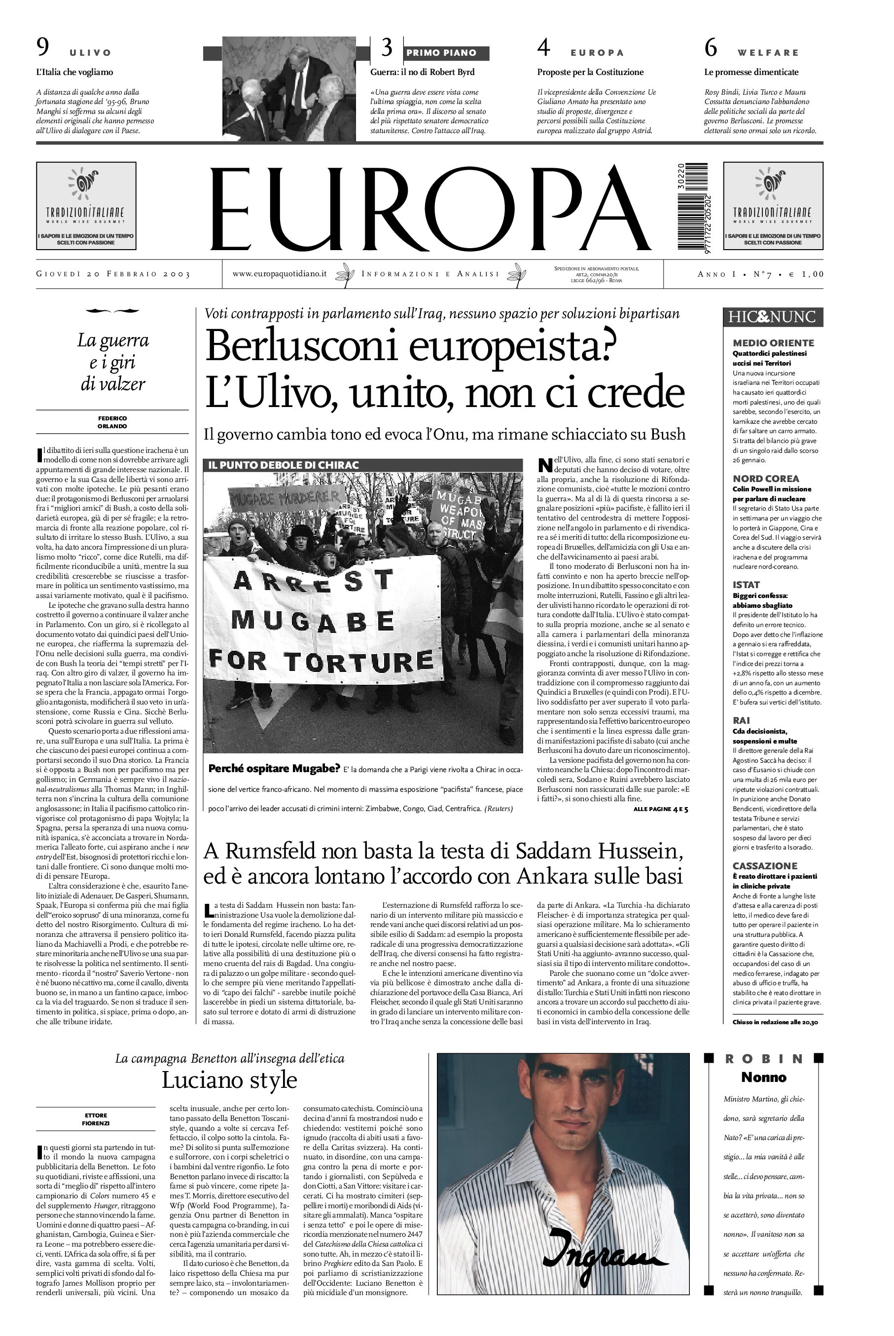 20 febbraio 2003