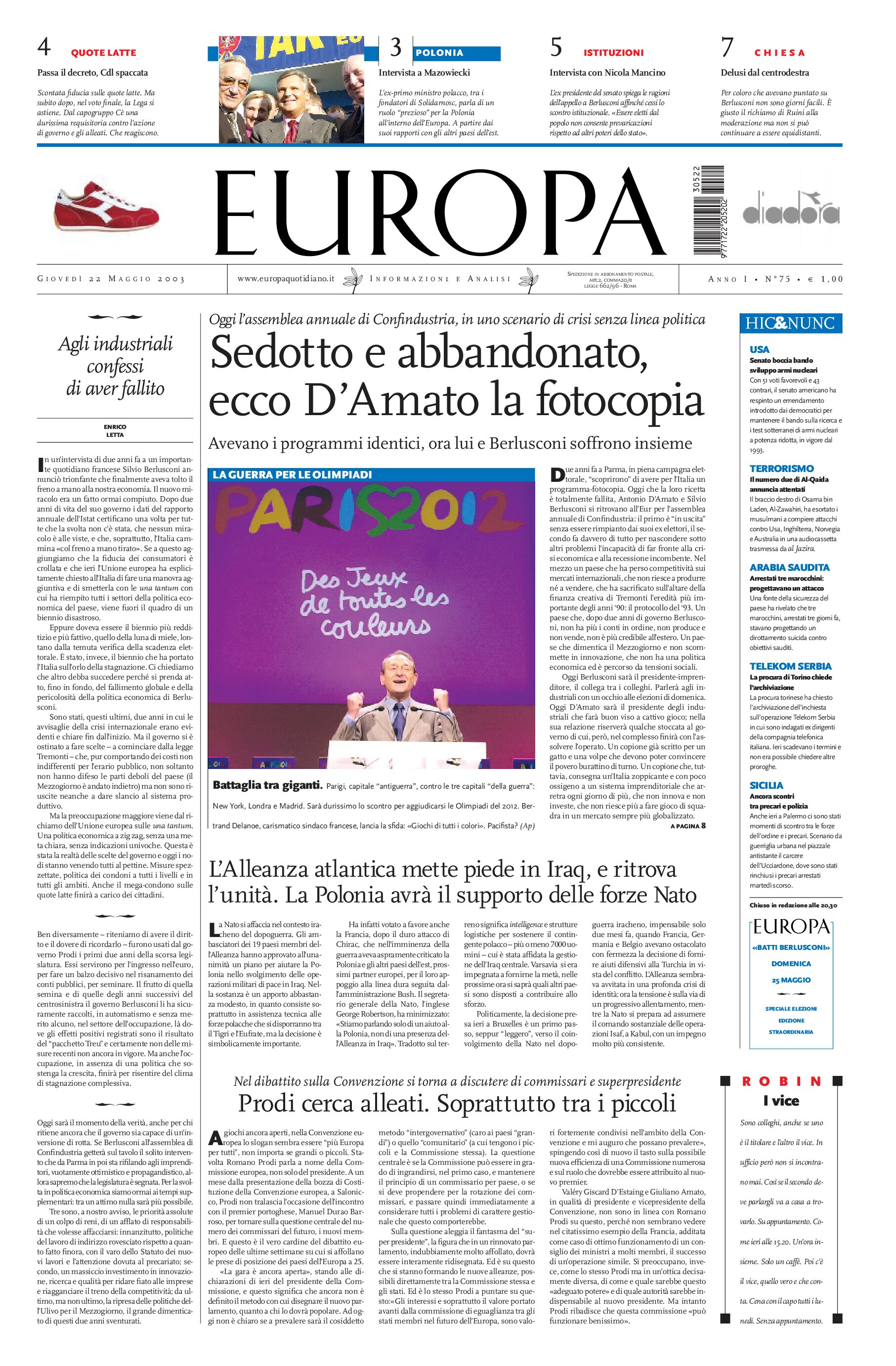 22 maggio 2003