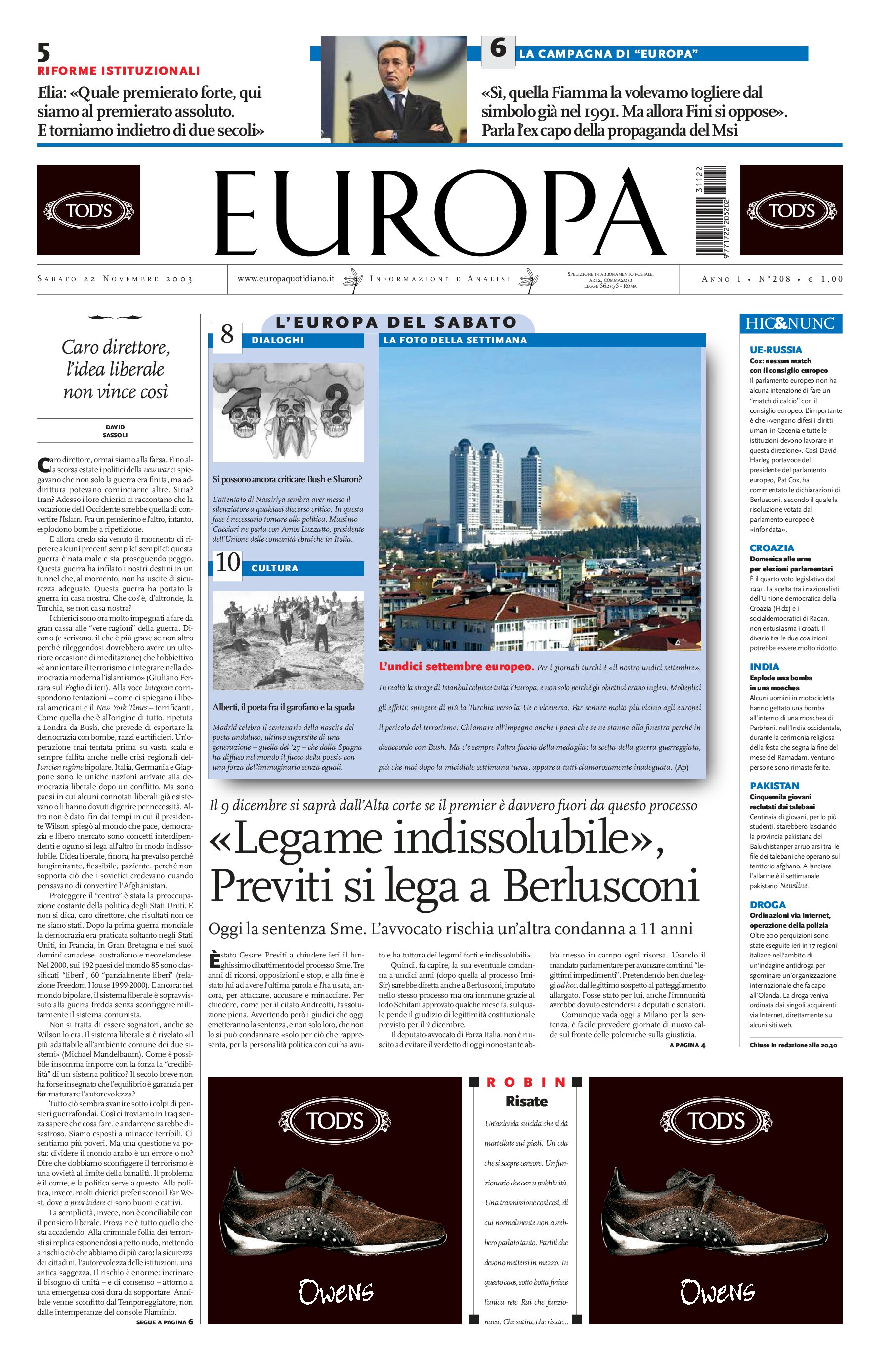 22 novembre 2003