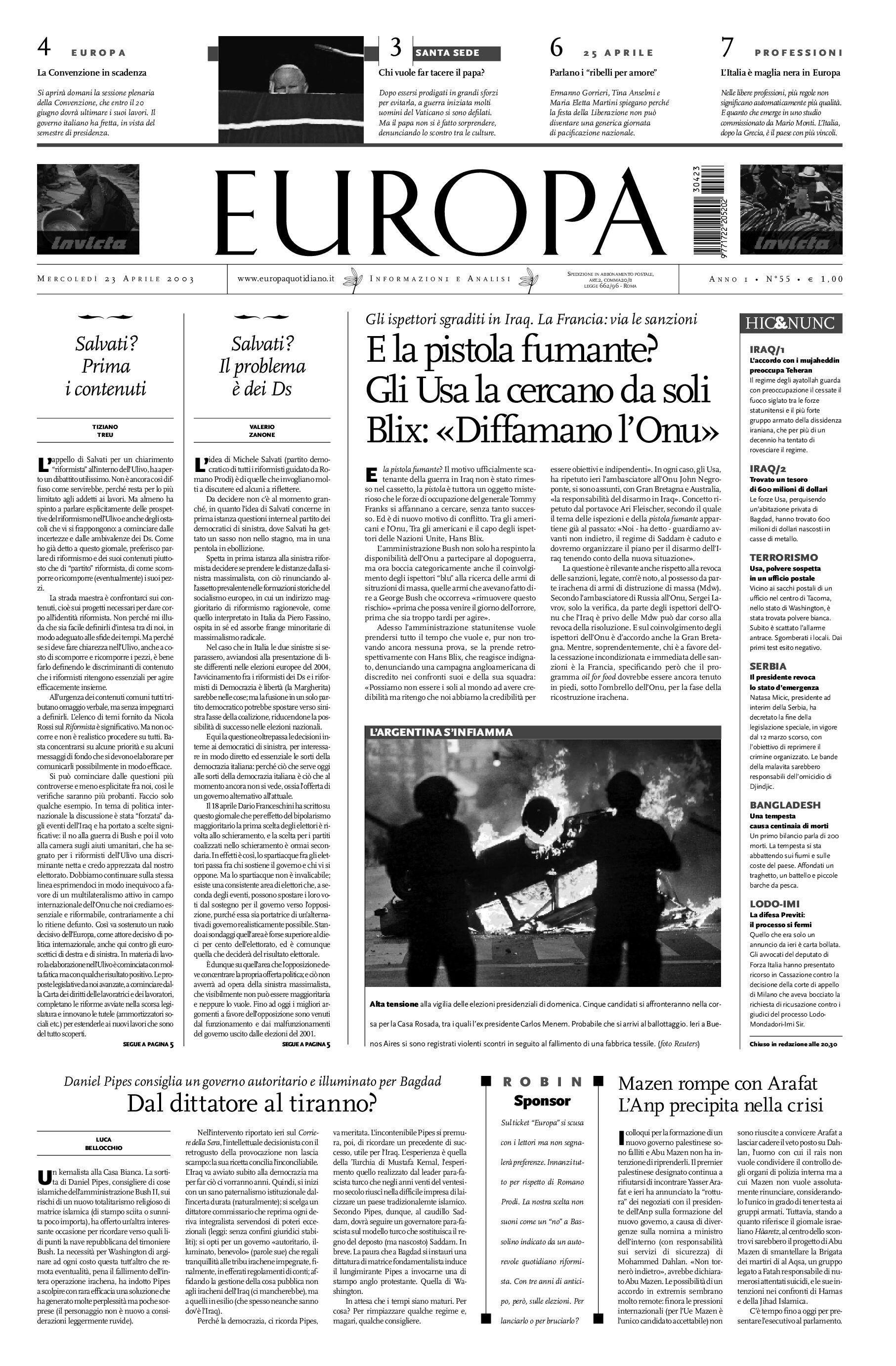 23 aprile 2003