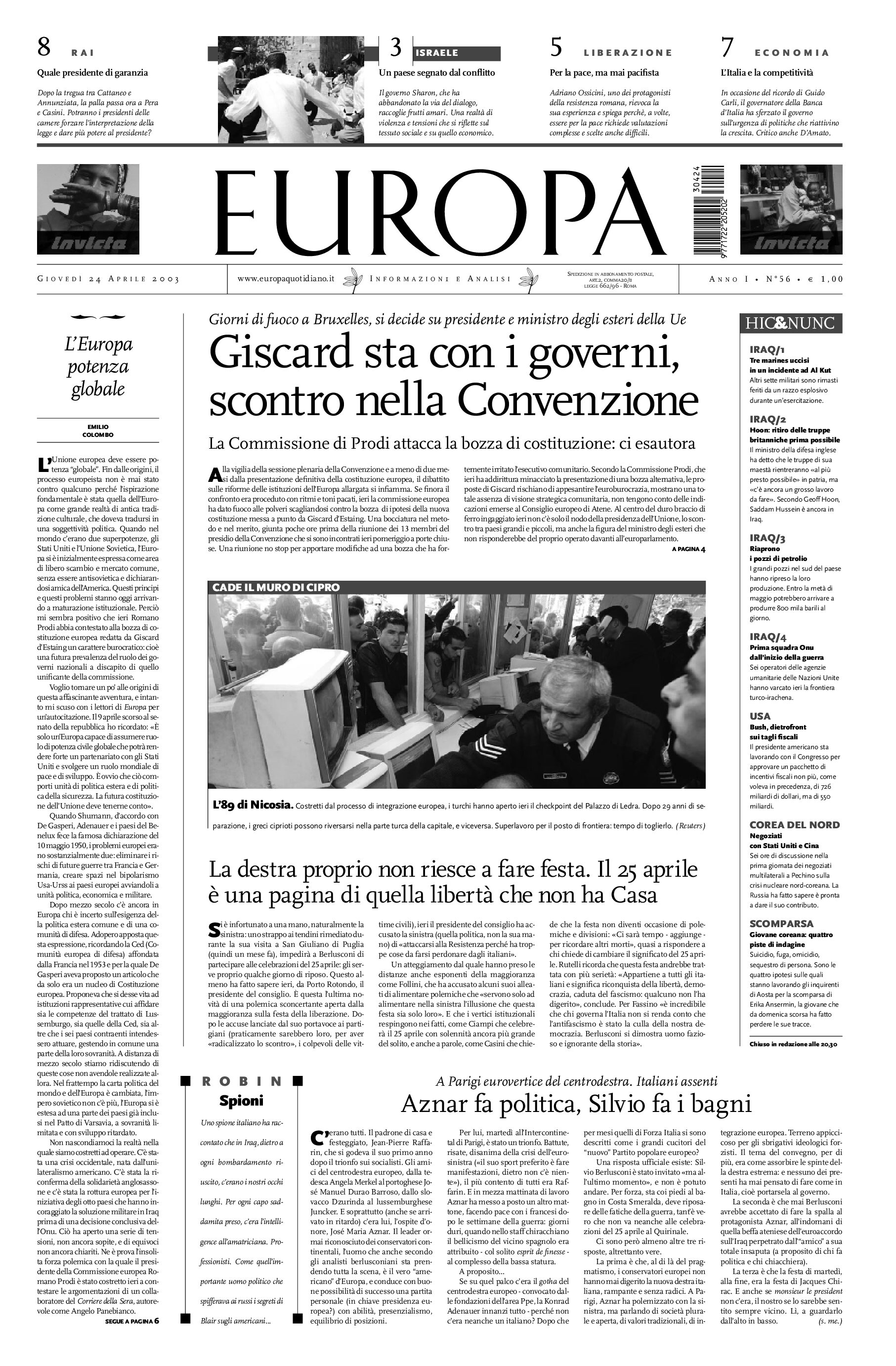 24 aprile 2003