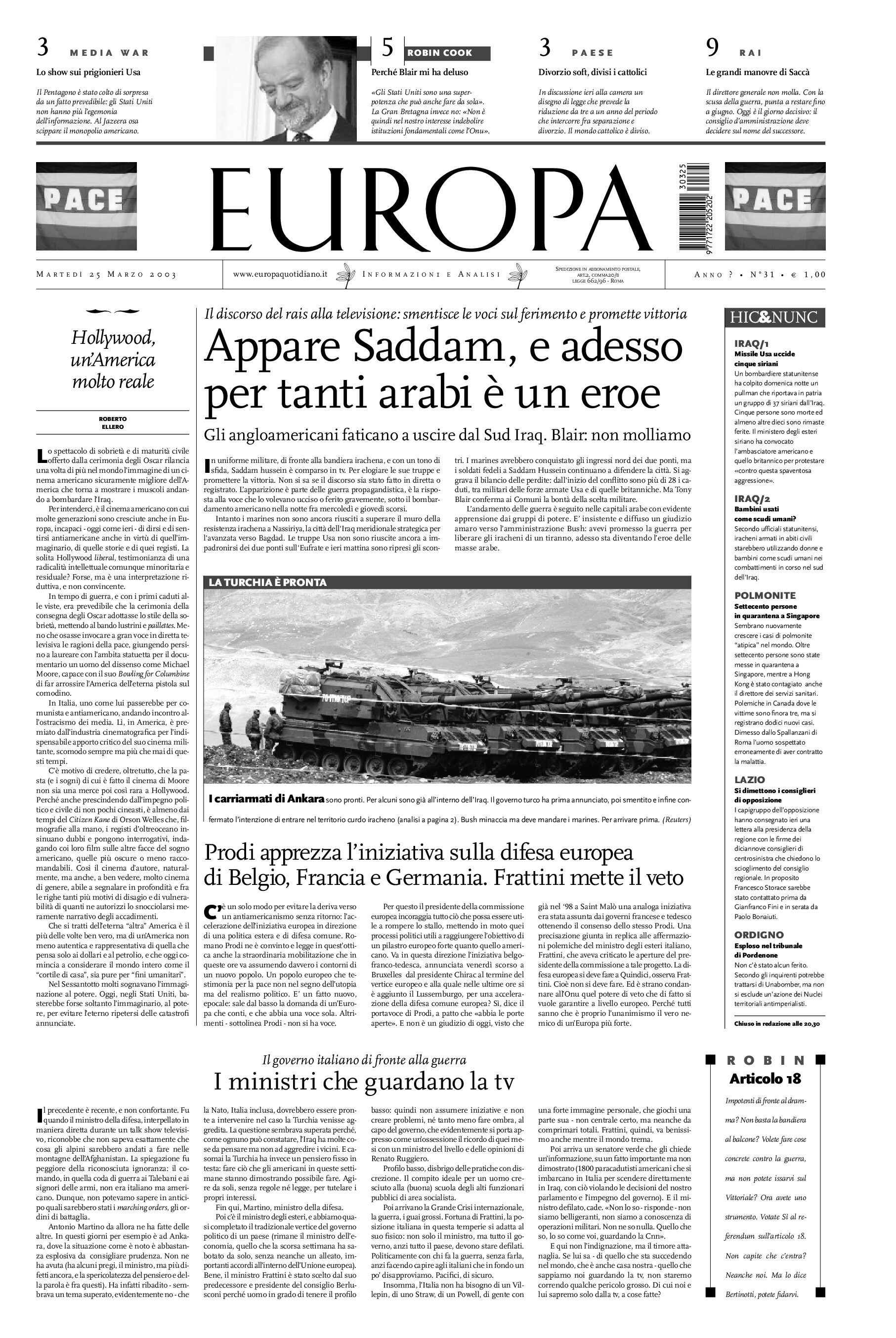 25 marzo 2003