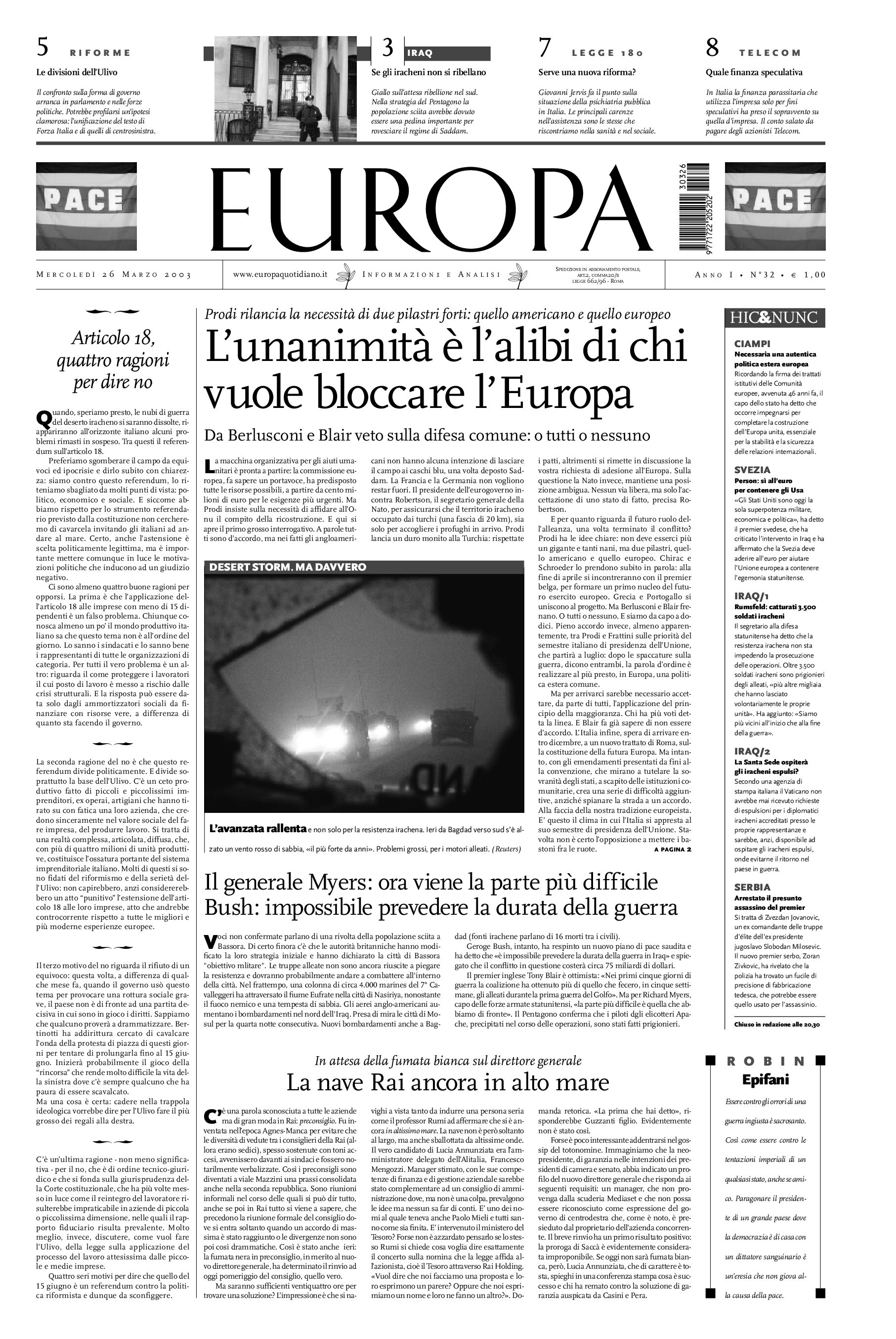 26 marzo 2003