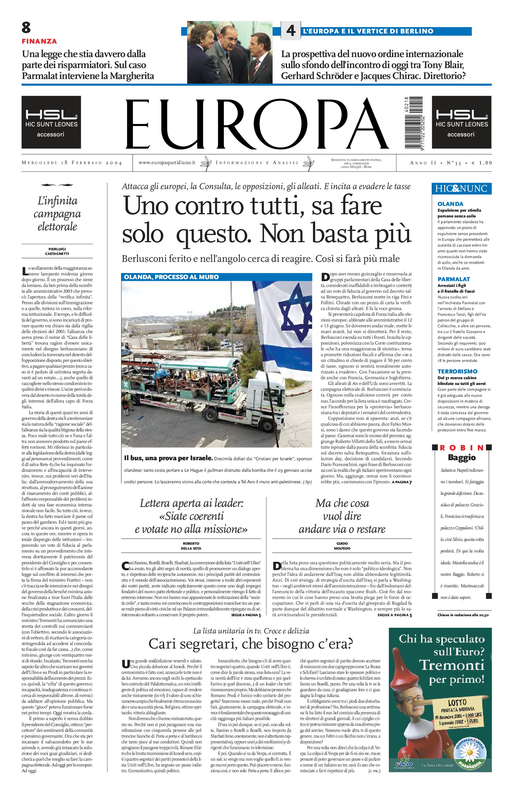 18 febbraio 2004
