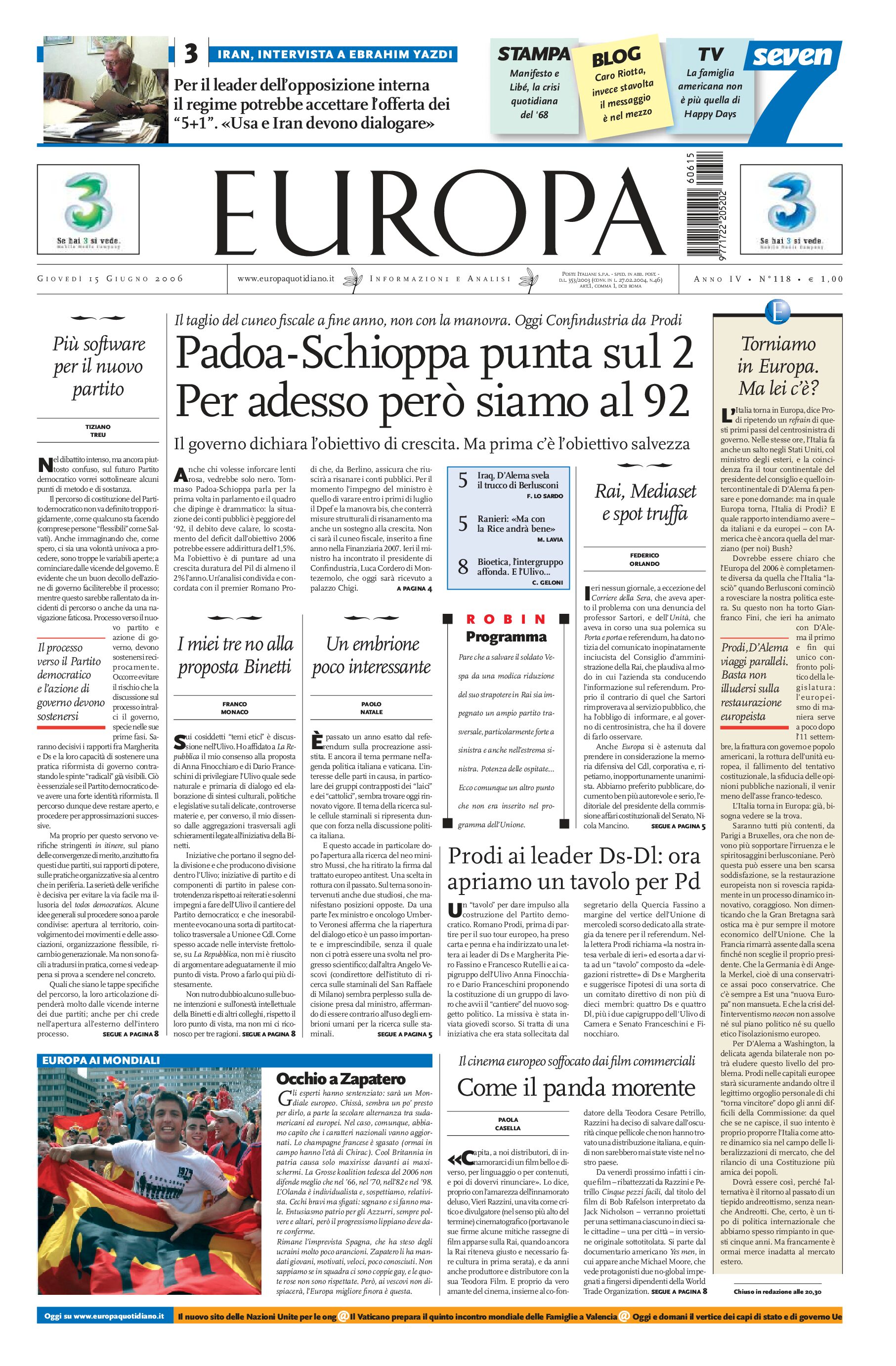 15 giugno 2006