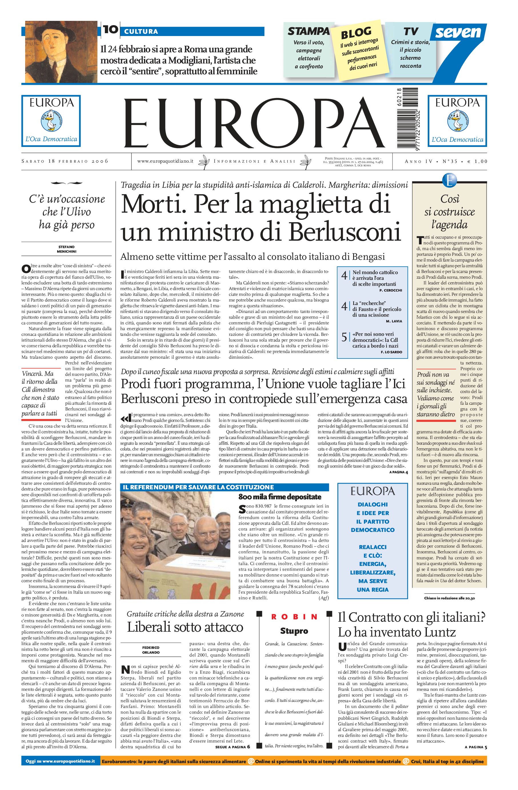 18 febbraio 2006