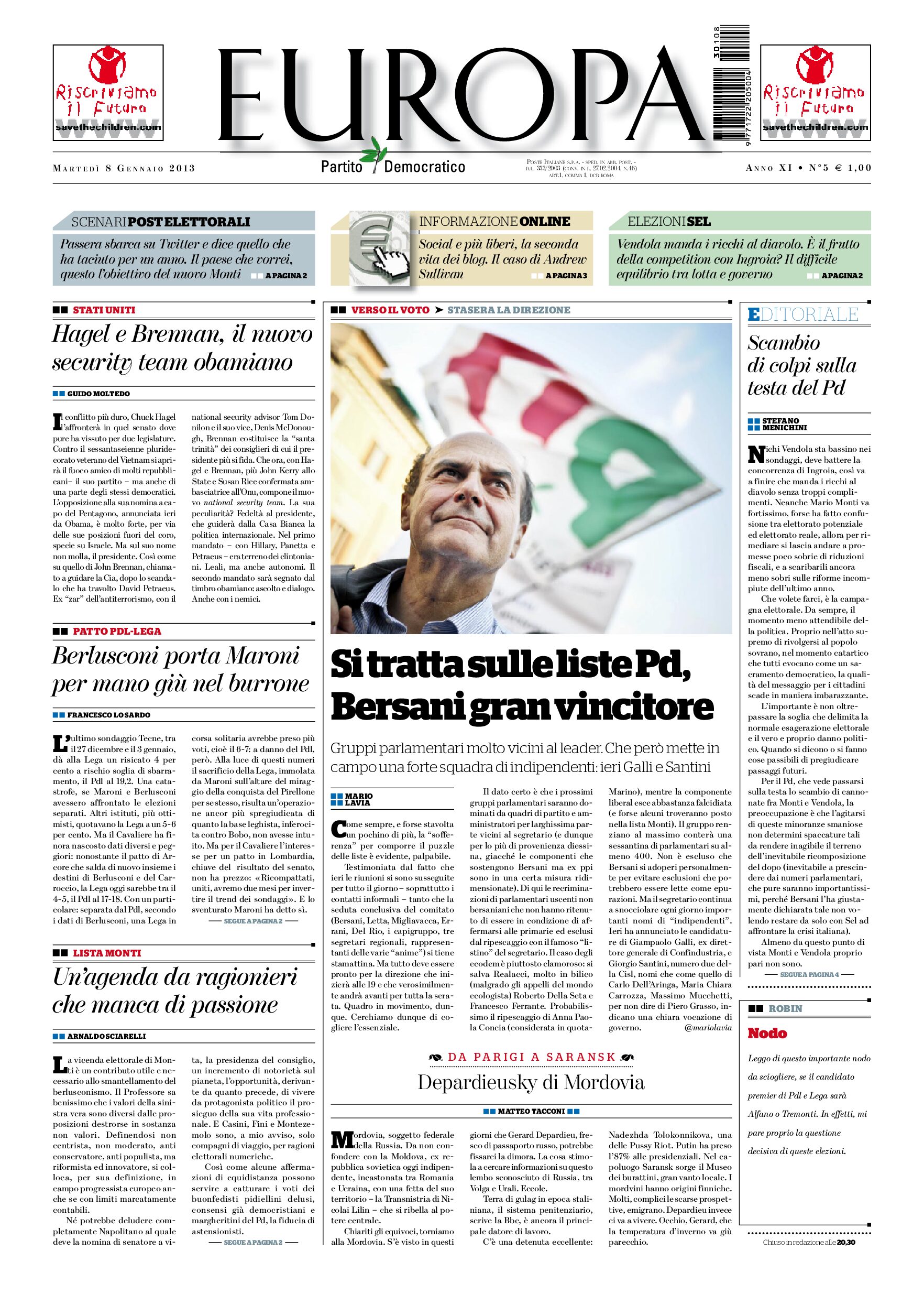 8 gennaio 2013