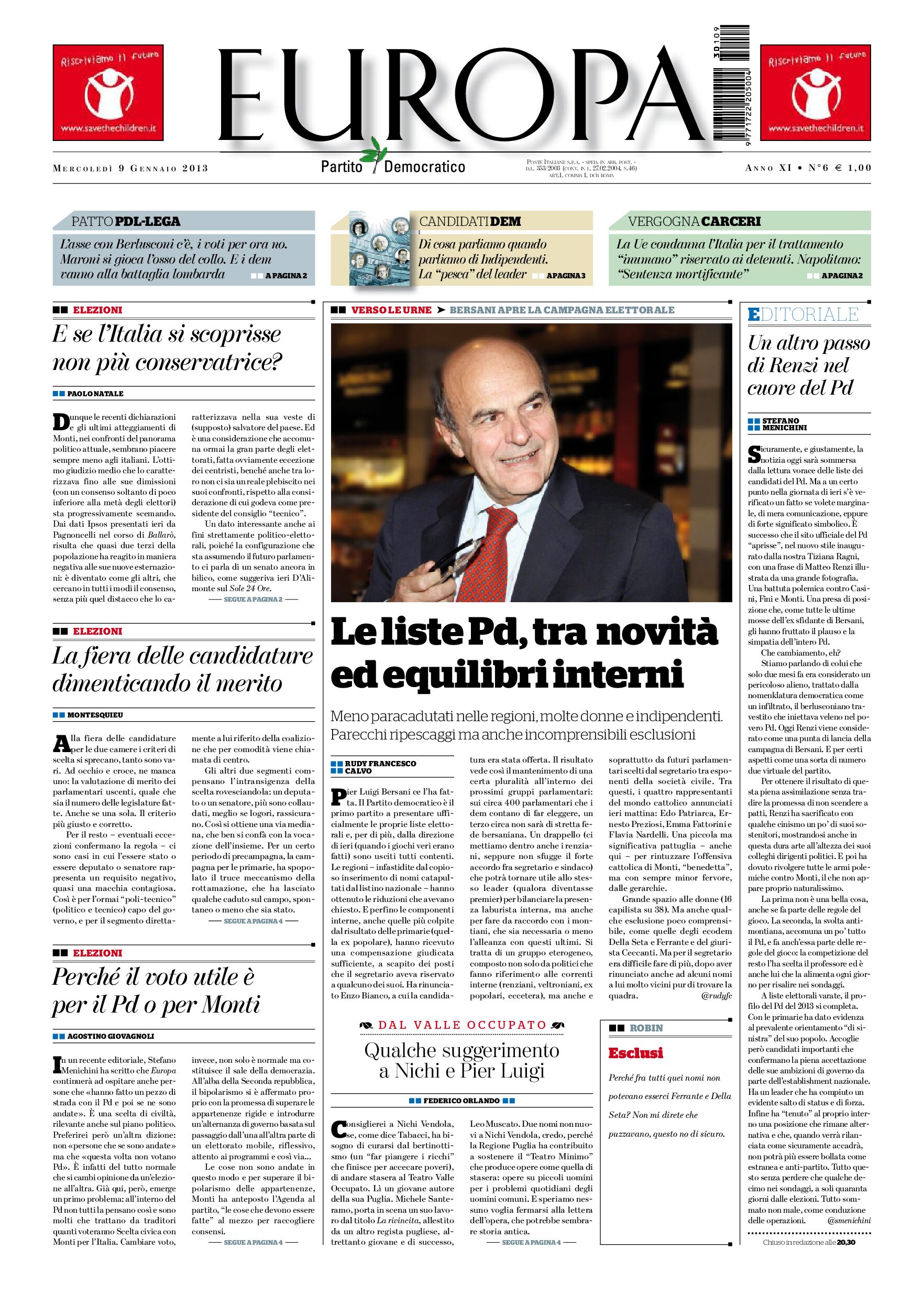 9 gennaio 2013
