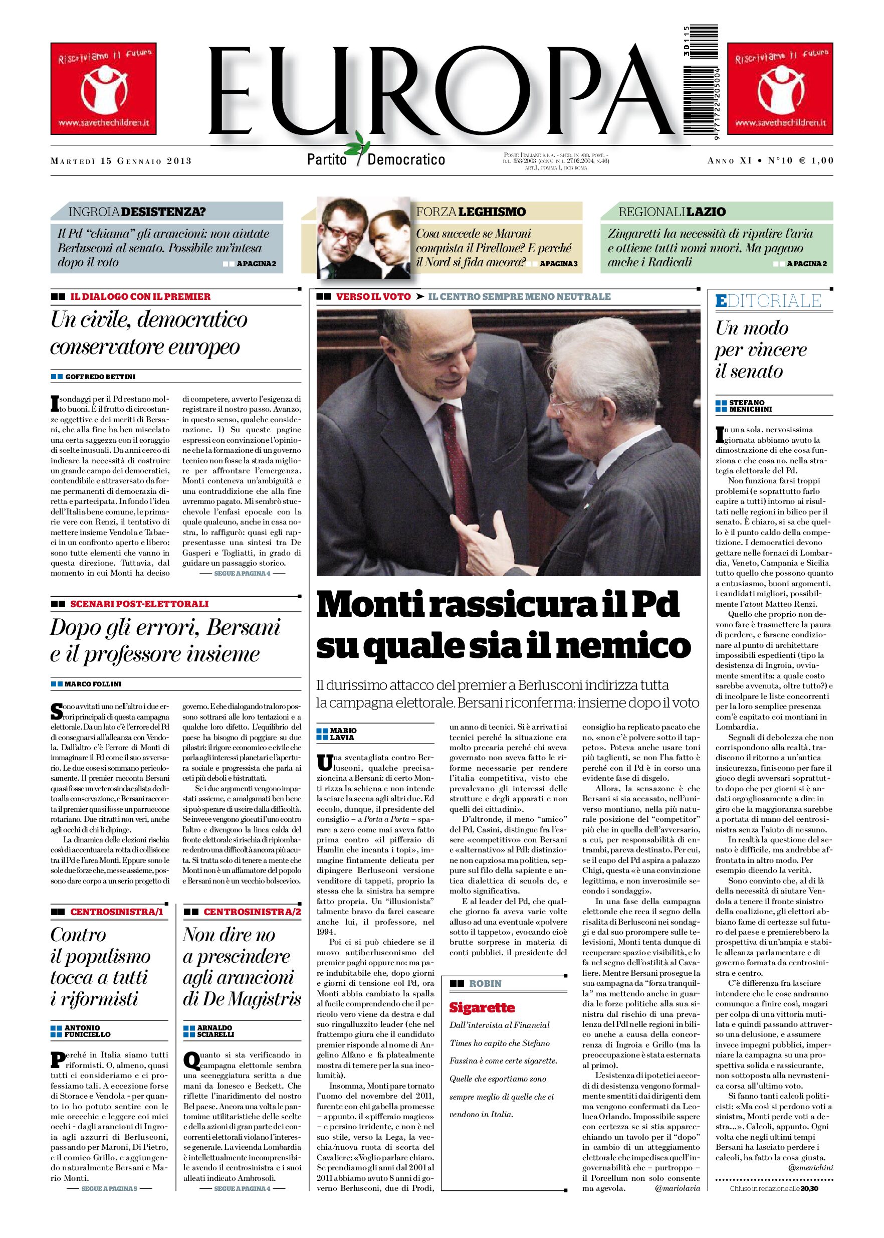 15 gennaio 2013