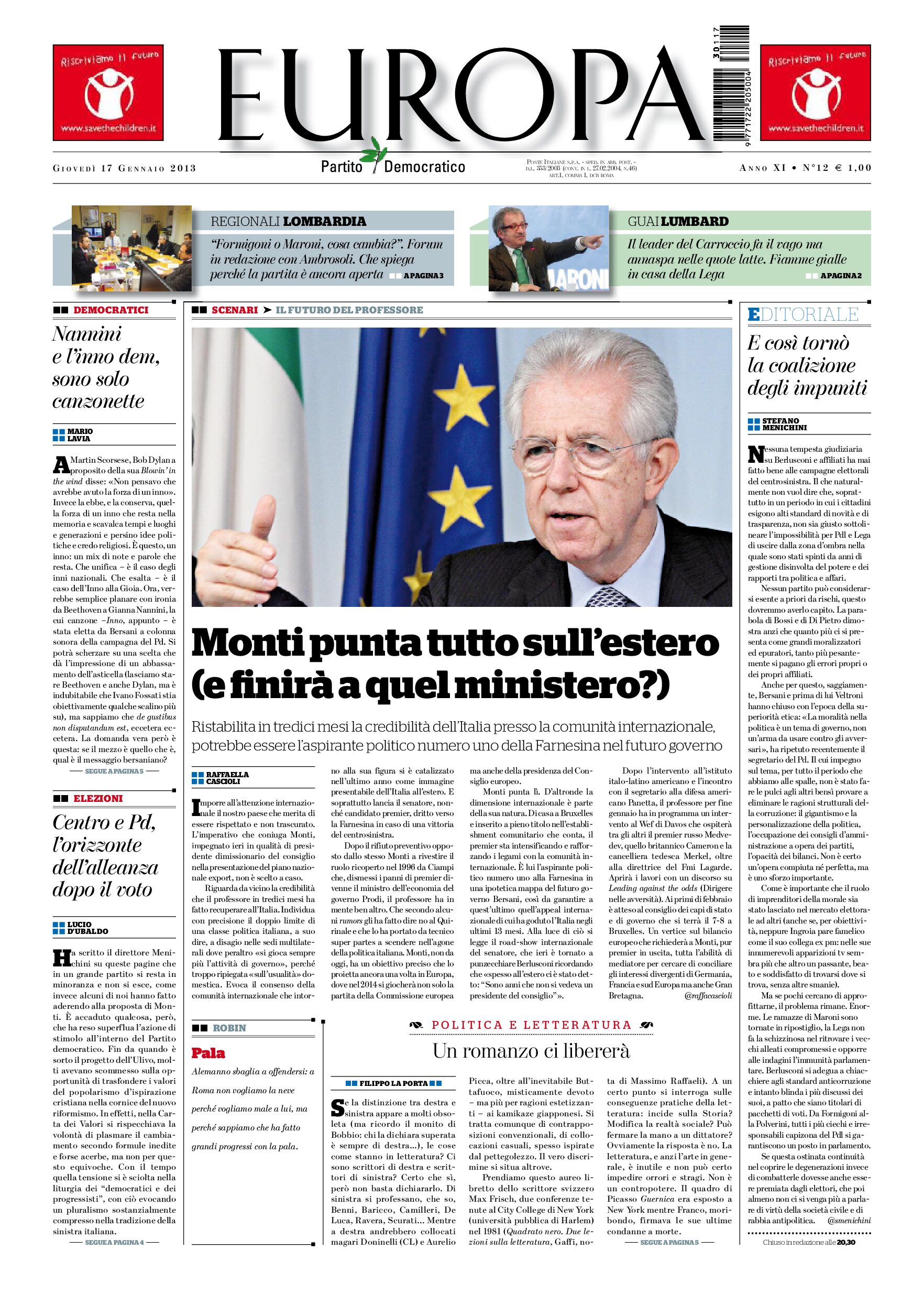 17 gennaio 2013