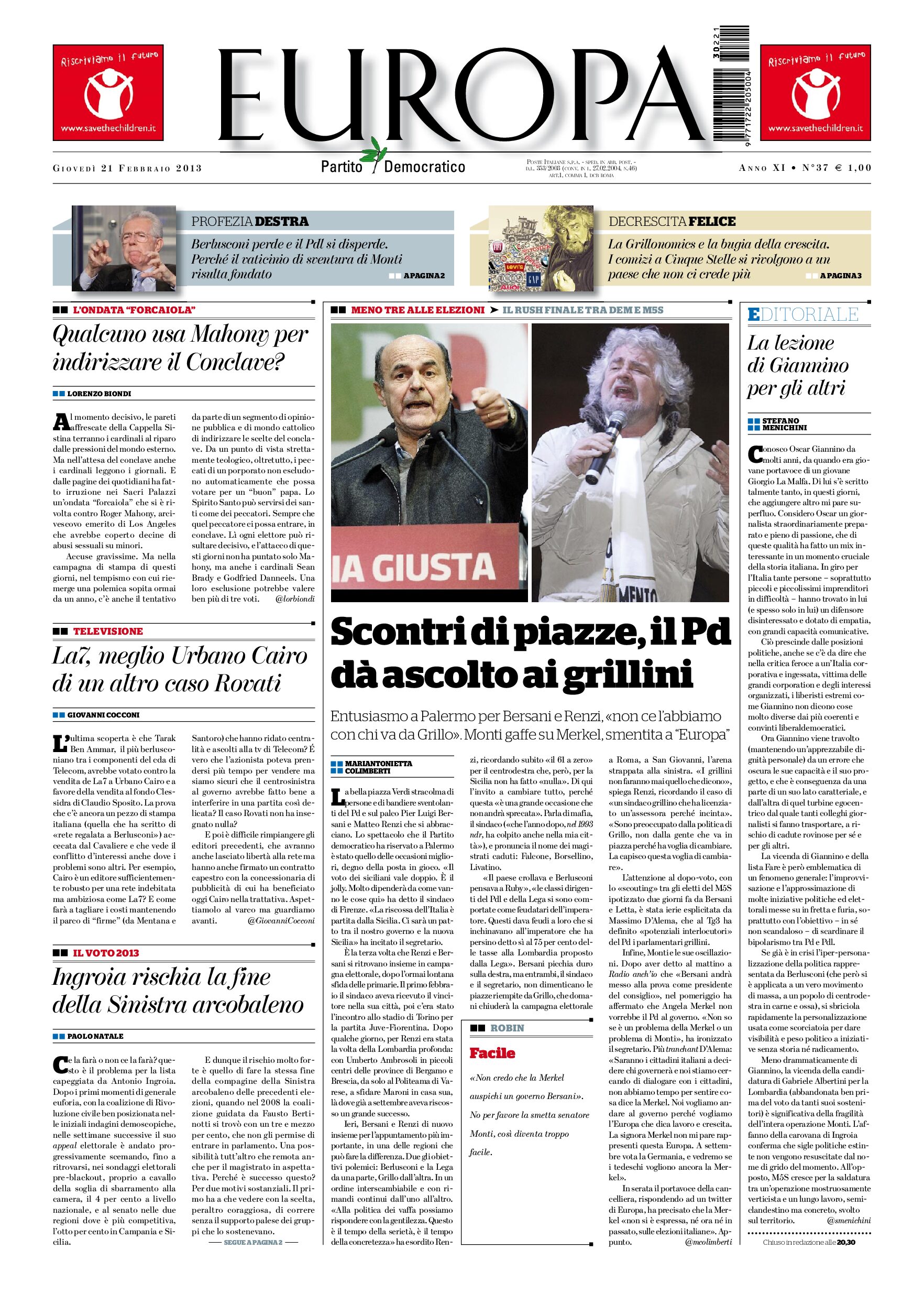 21 febbraio 2013