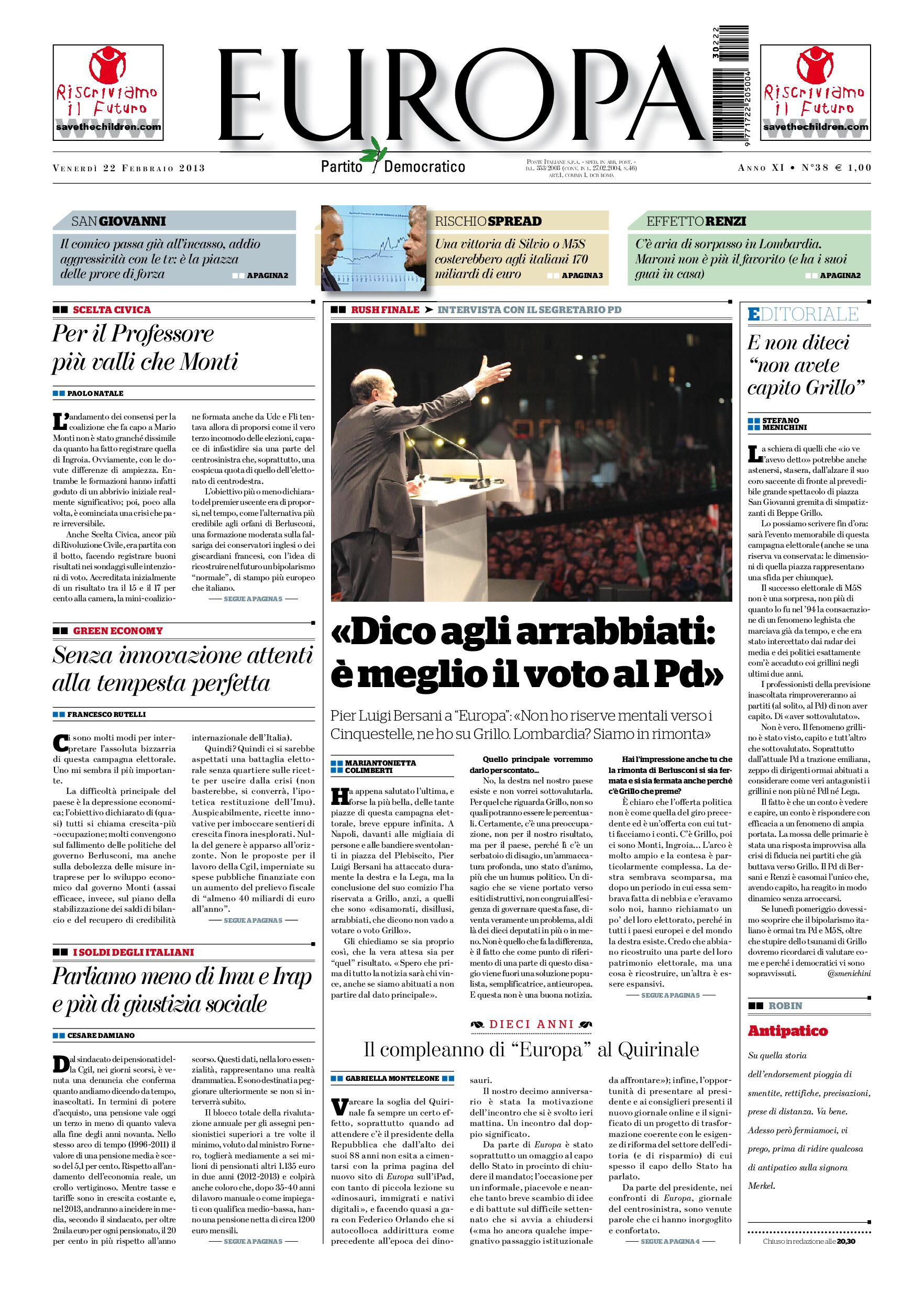 22 febbraio 2013