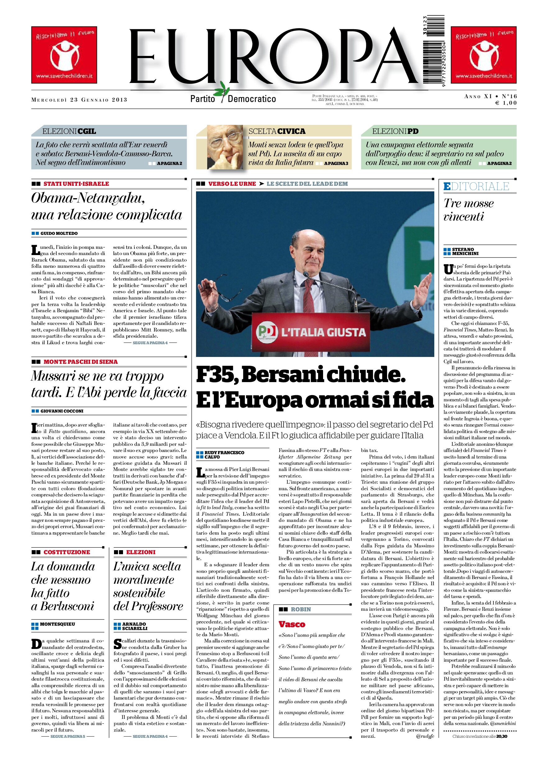 23 gennaio 2013