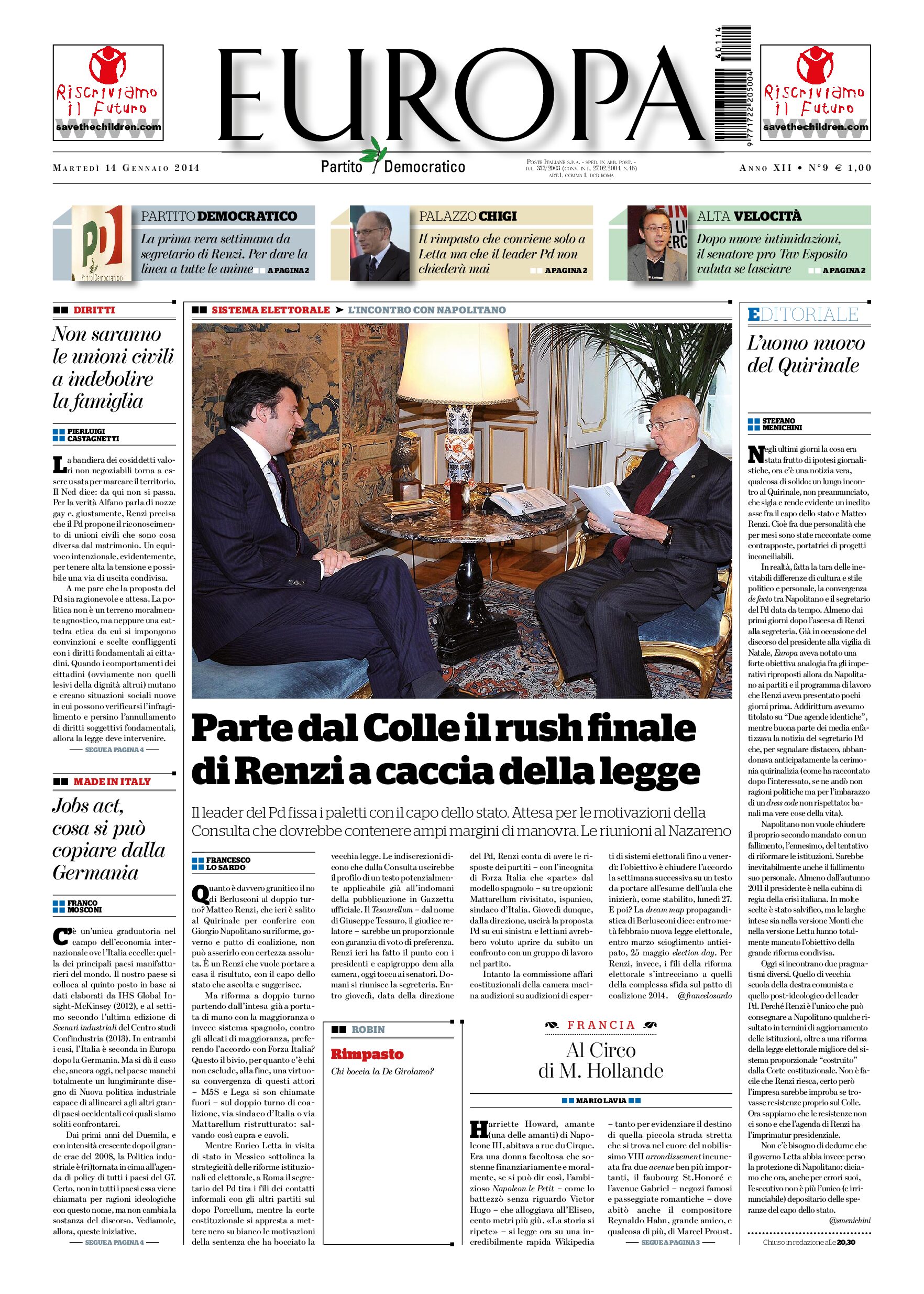 14 gennaio 2014