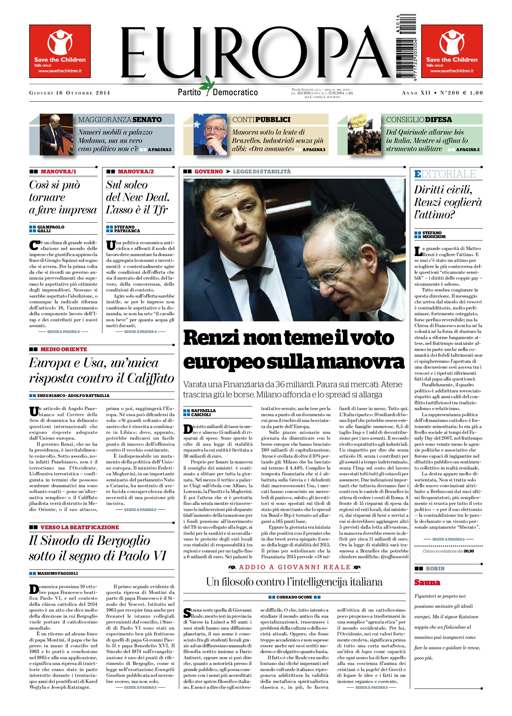 16 ottobre 2014