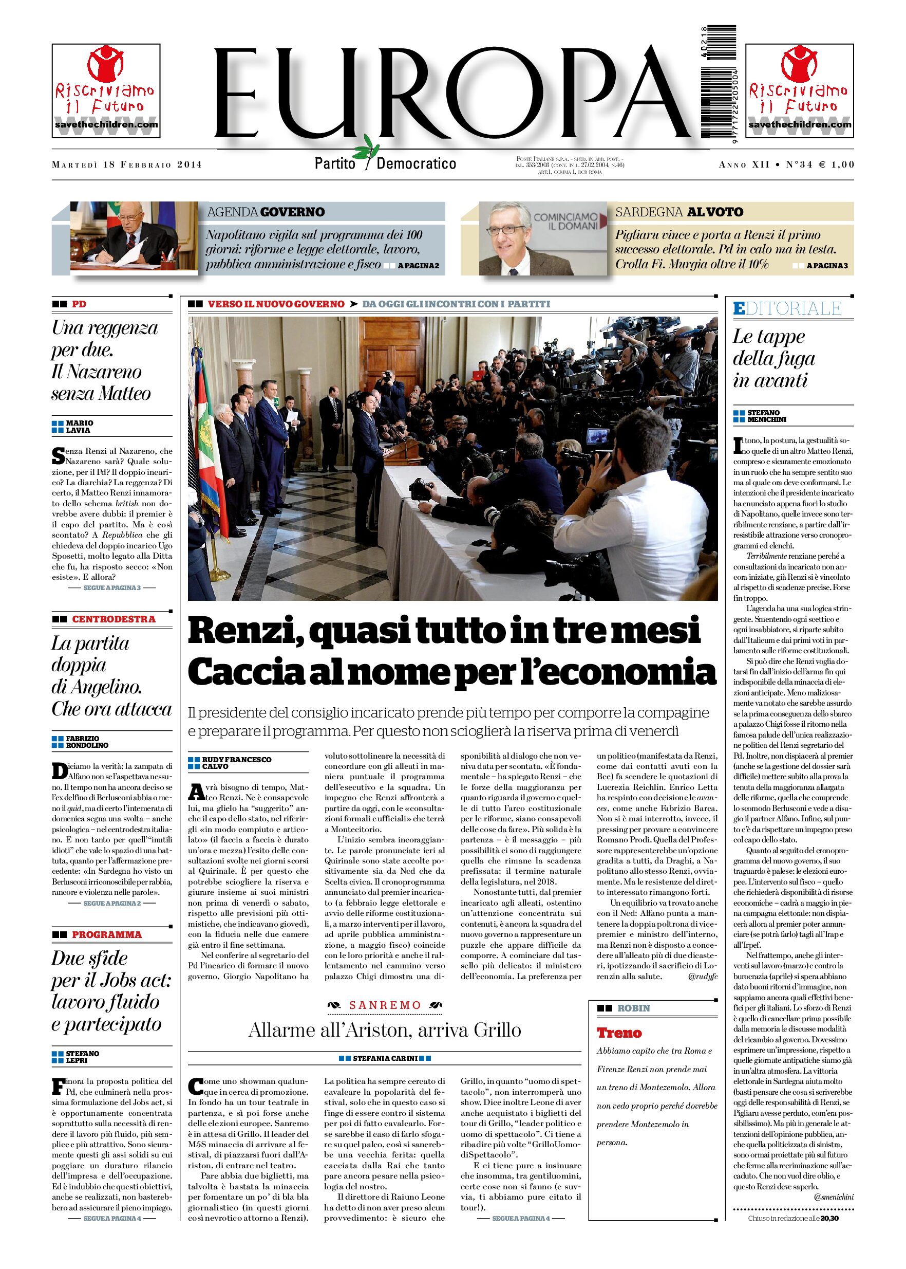 18 febbraio 2014