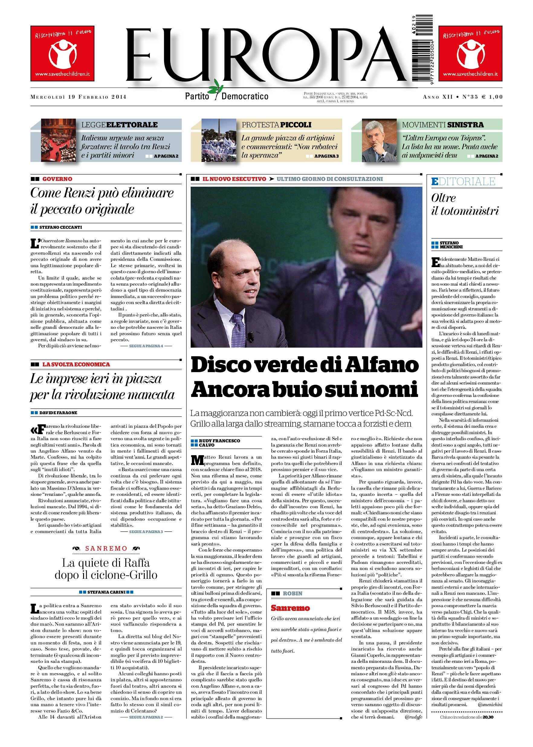 19 febbraio 2014