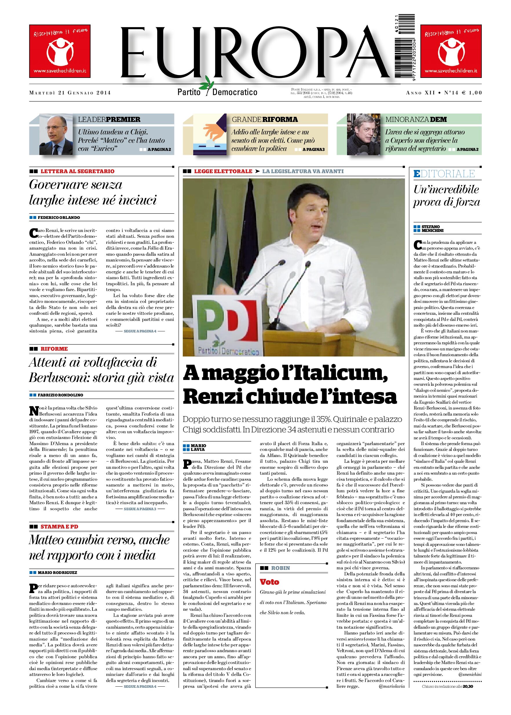21 gennaio 2014