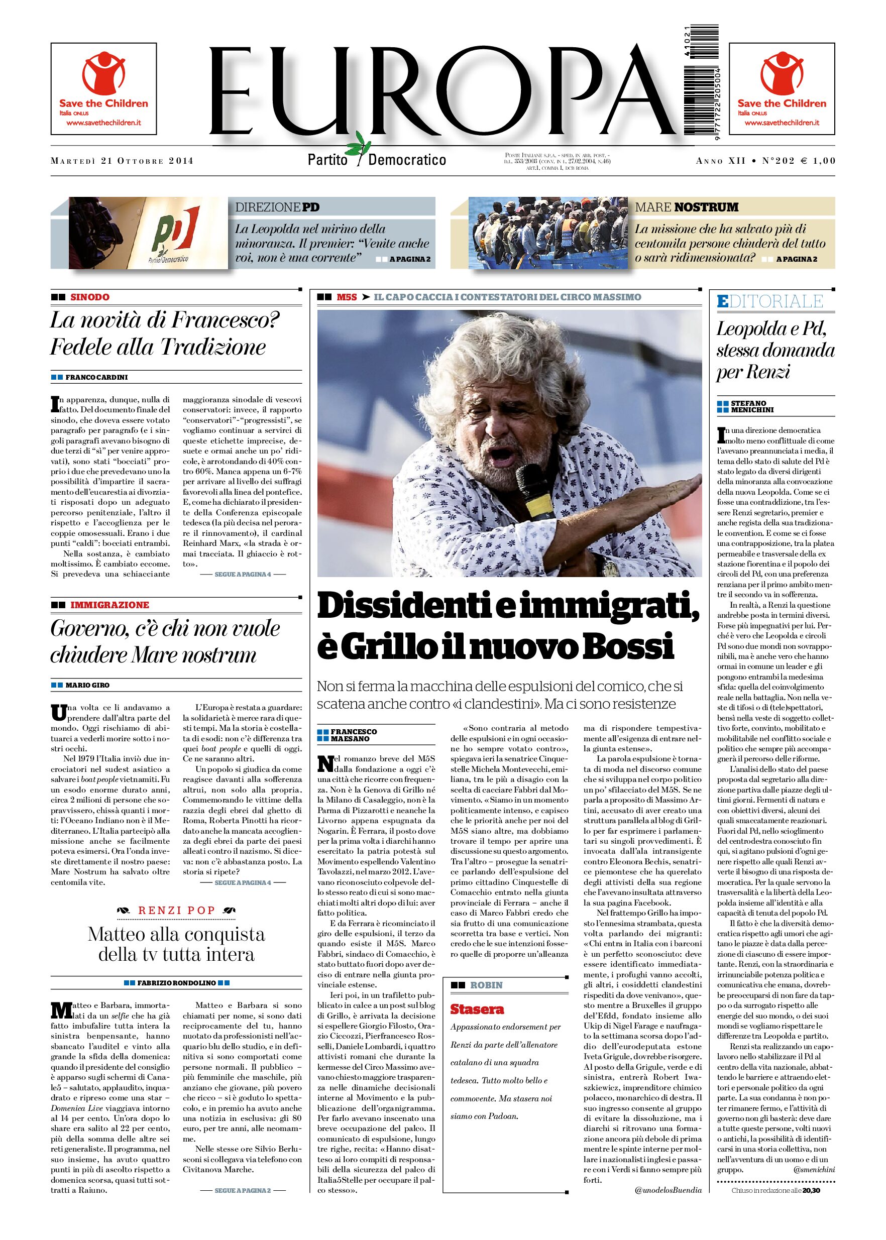 21 ottobre 2014