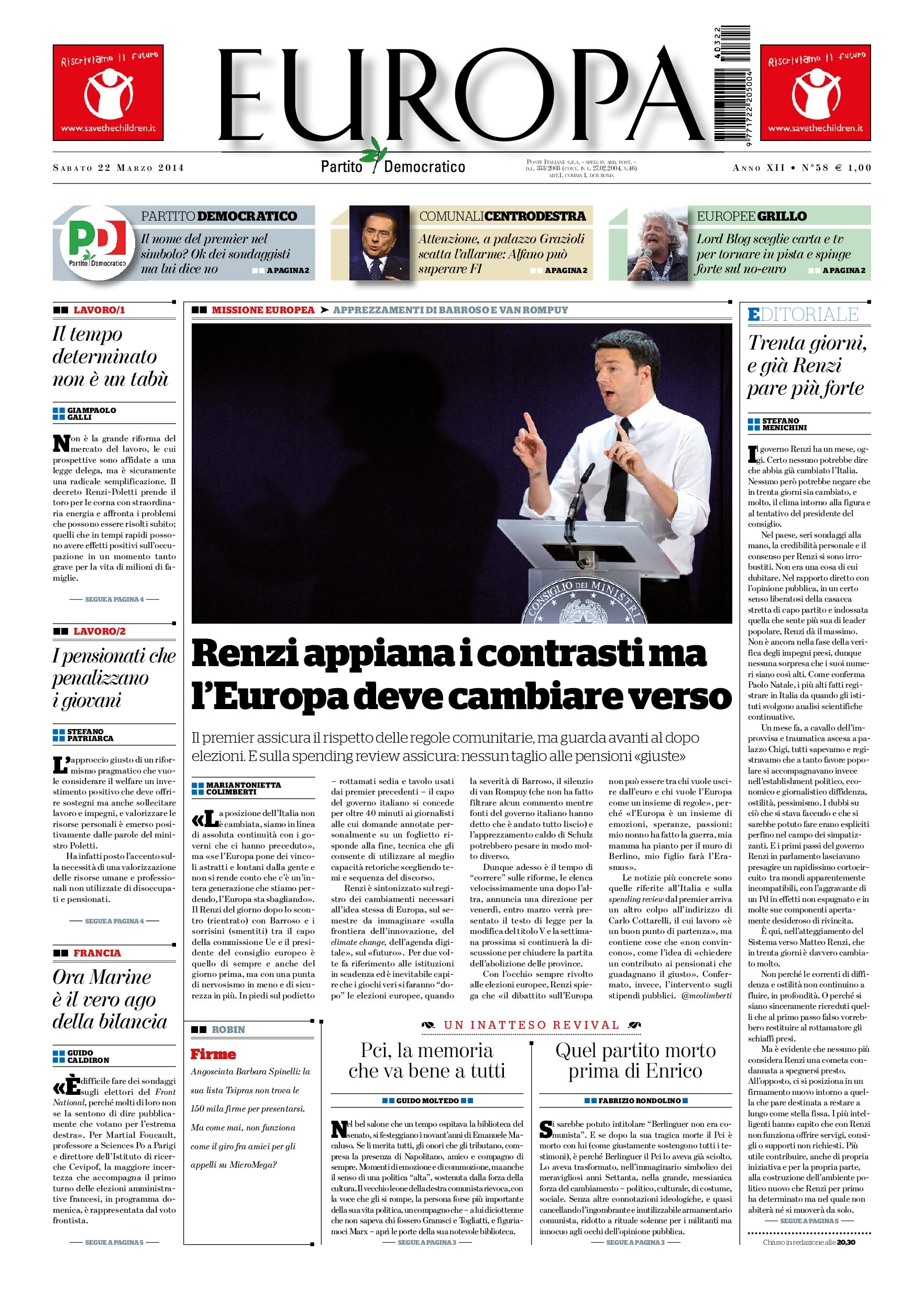 22 marzo 2014