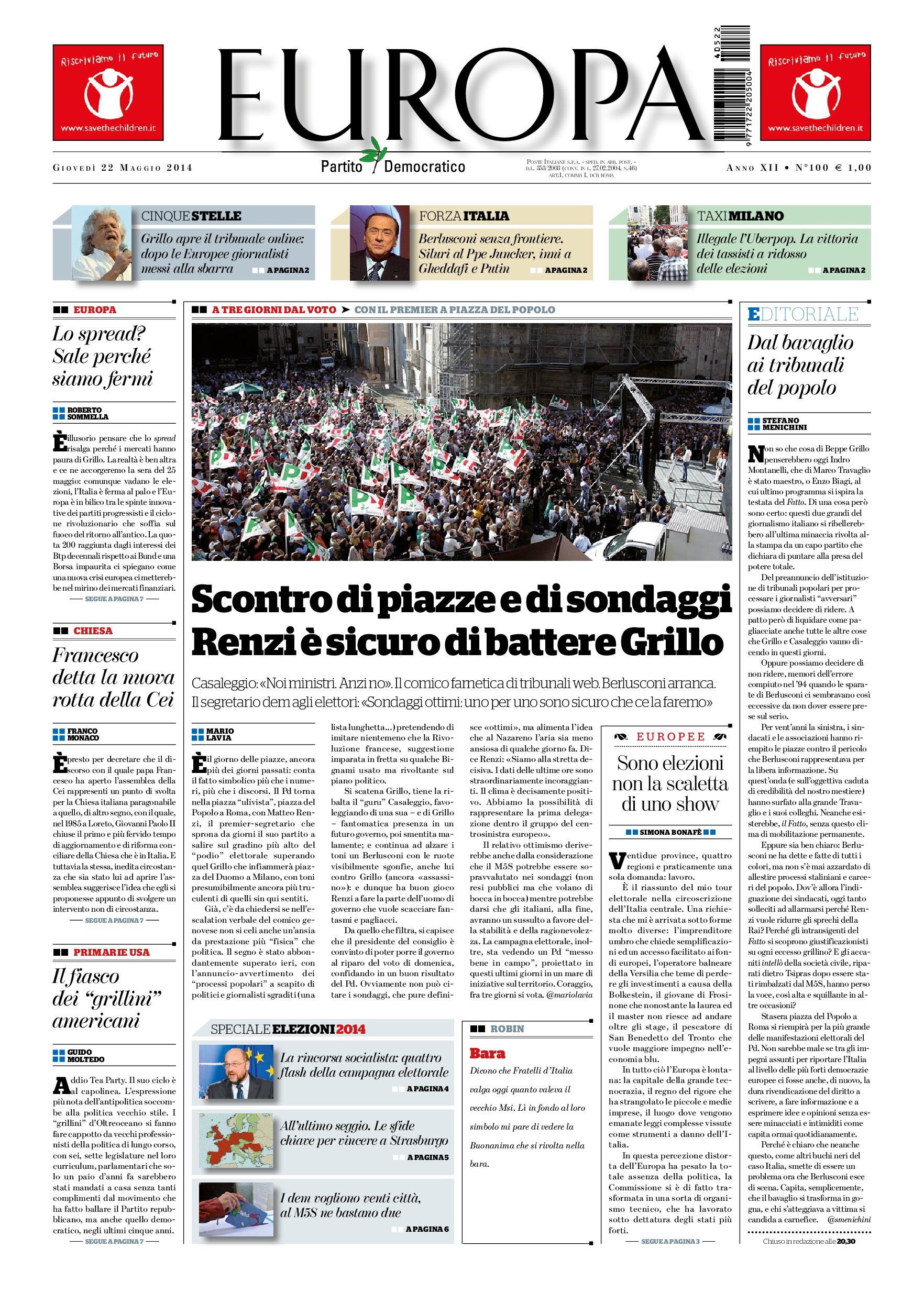 22 maggio 2014
