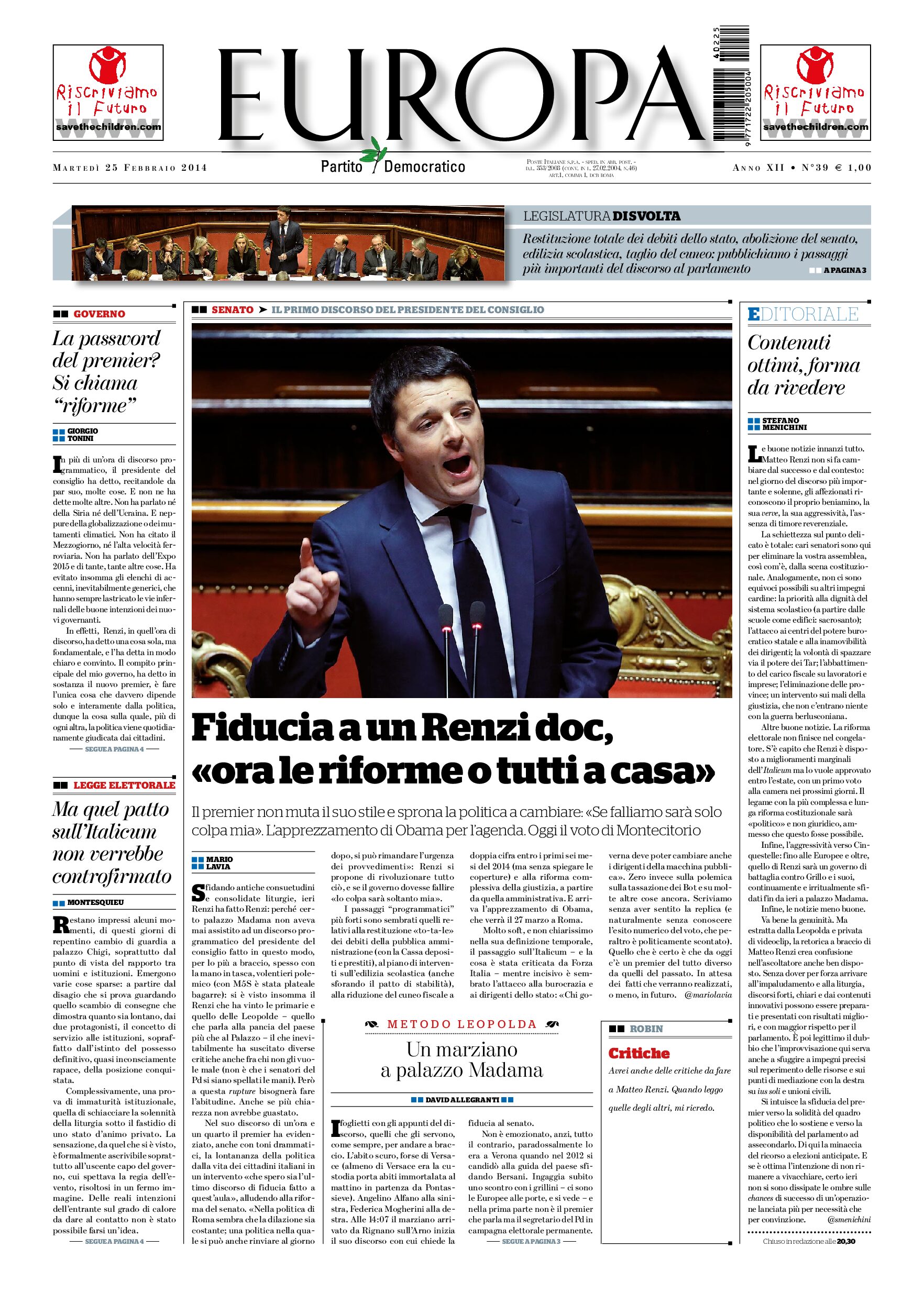 25 febbraio 2014
