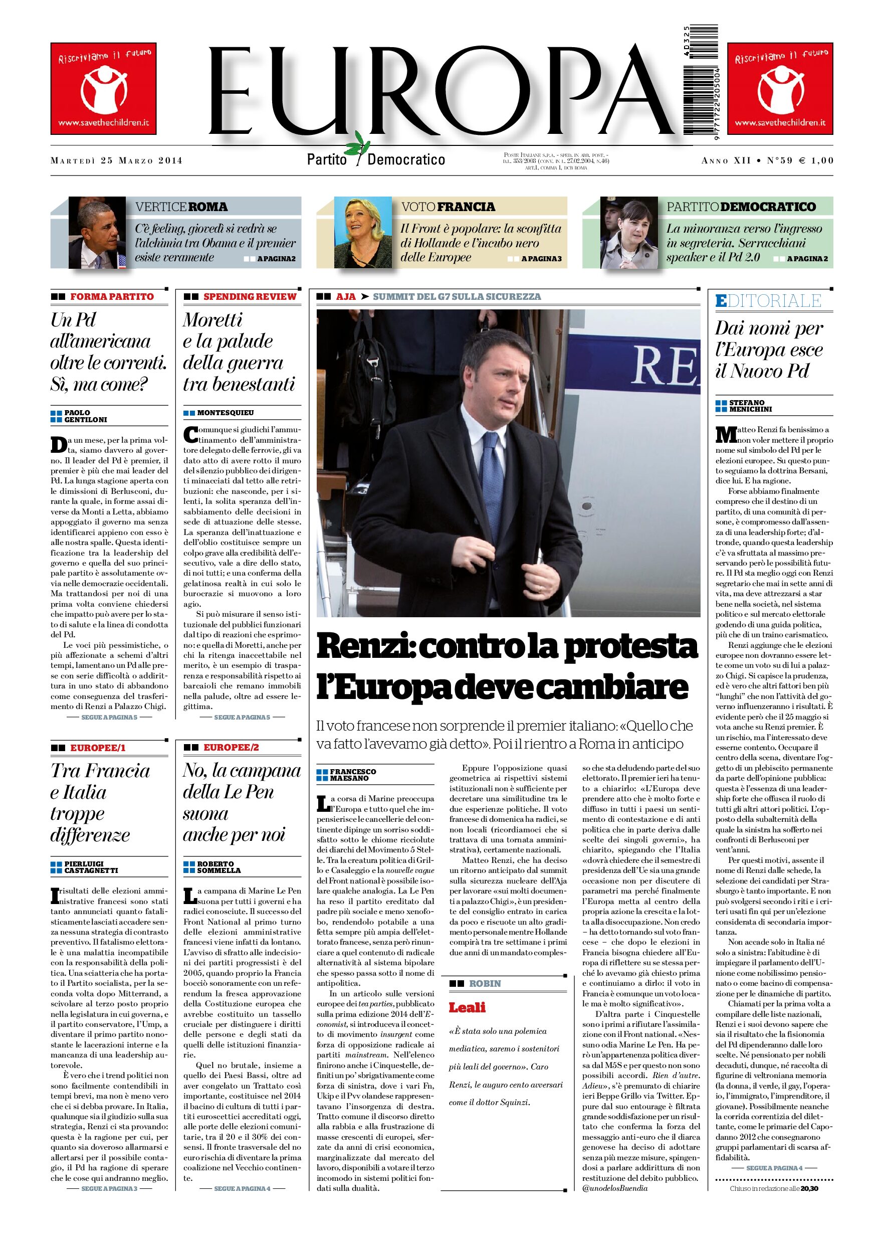 25 marzo 2014