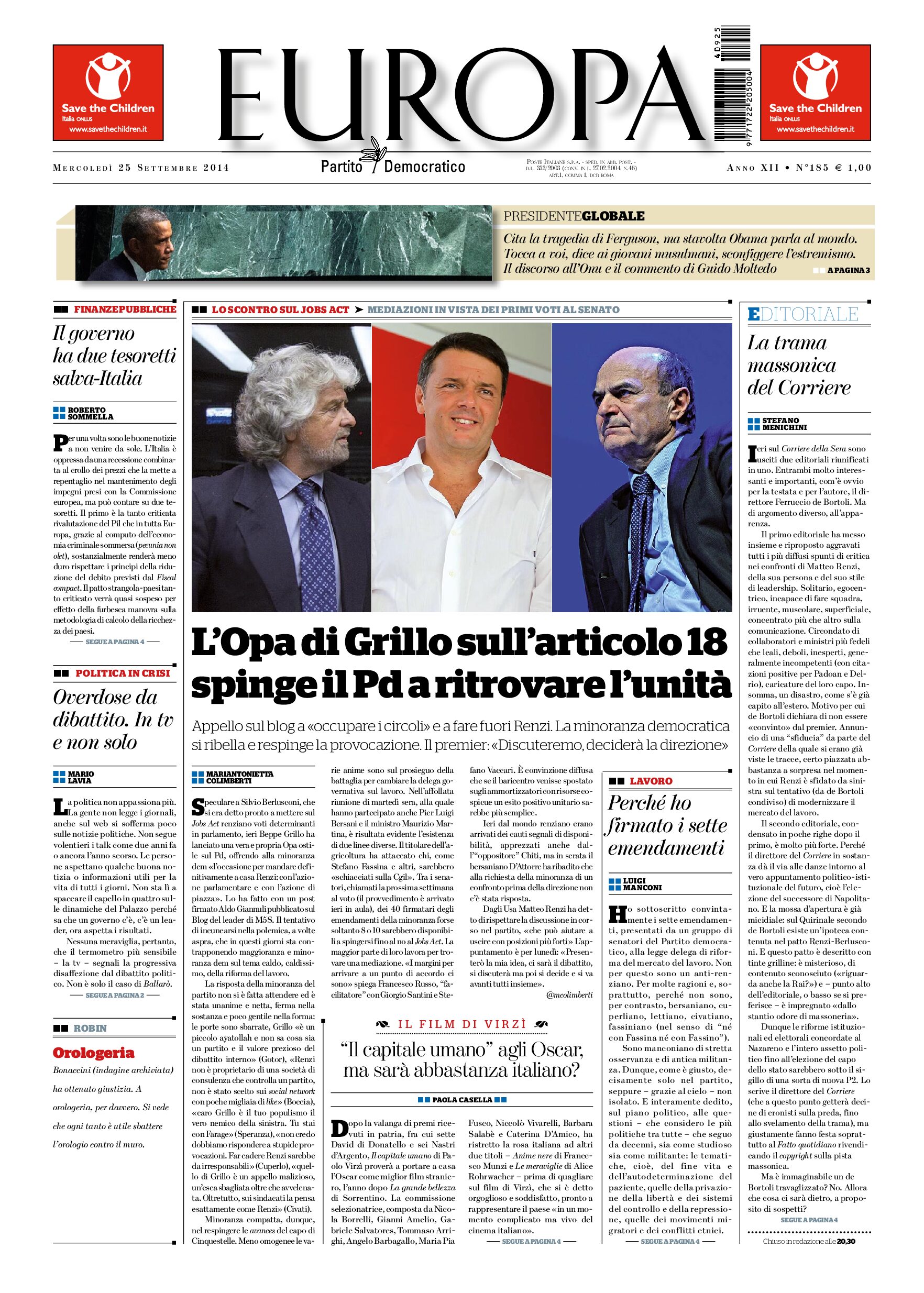 25 settembre 2014