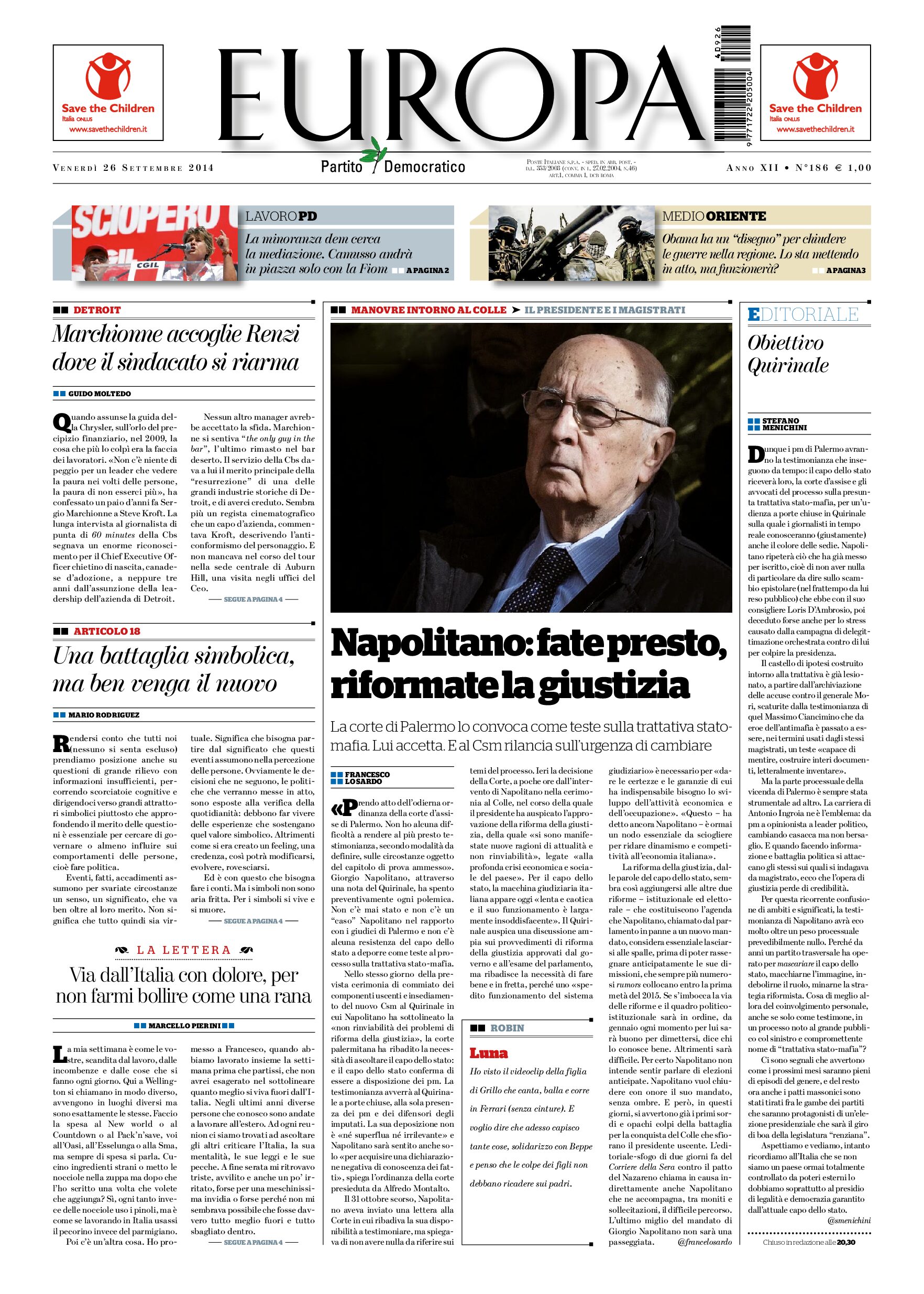 26 settembre 2014