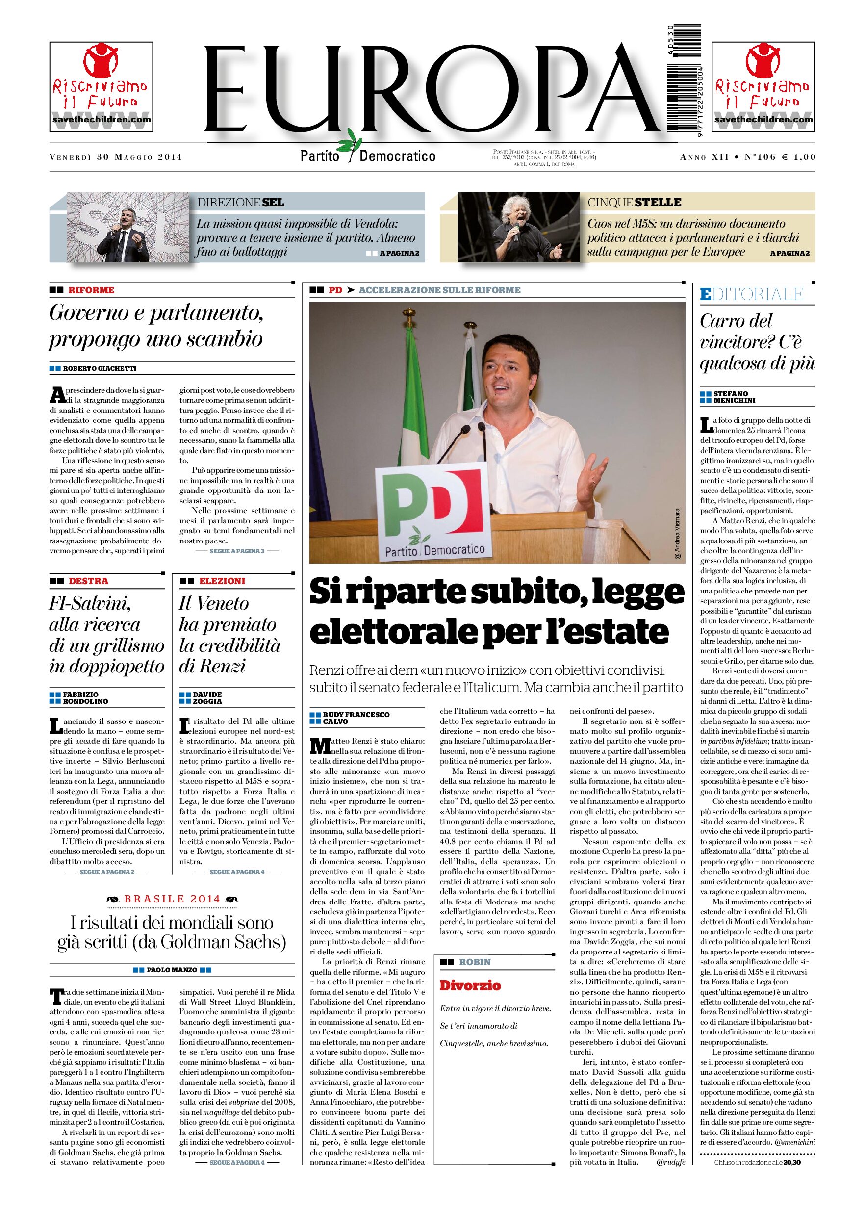 30 maggio 2014