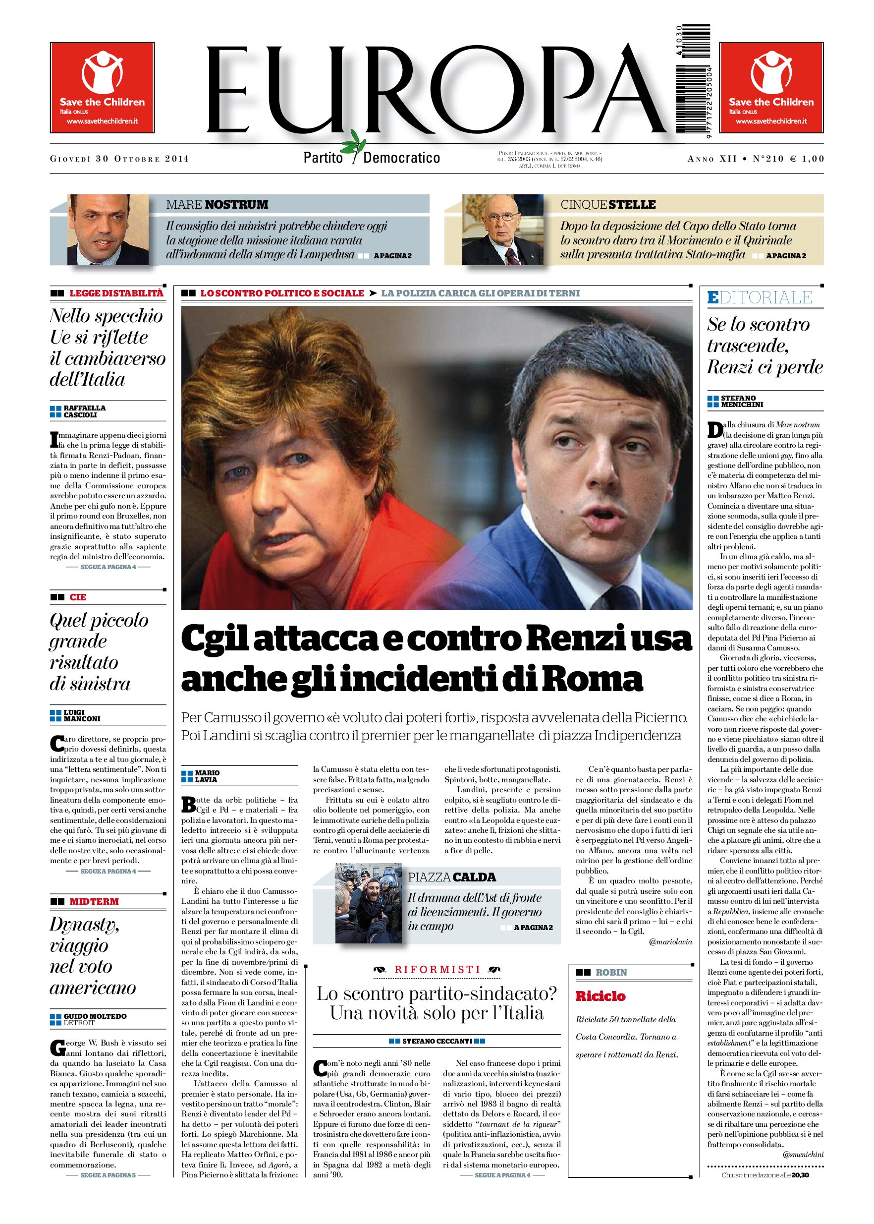 30 ottobre 2014