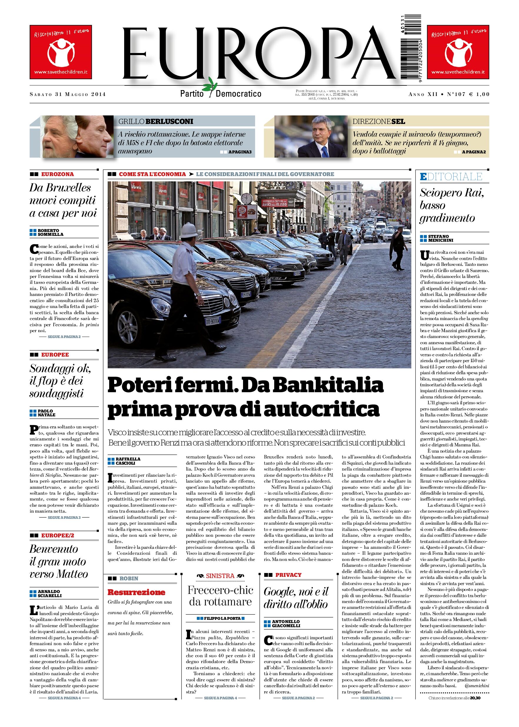 31 maggio 2014